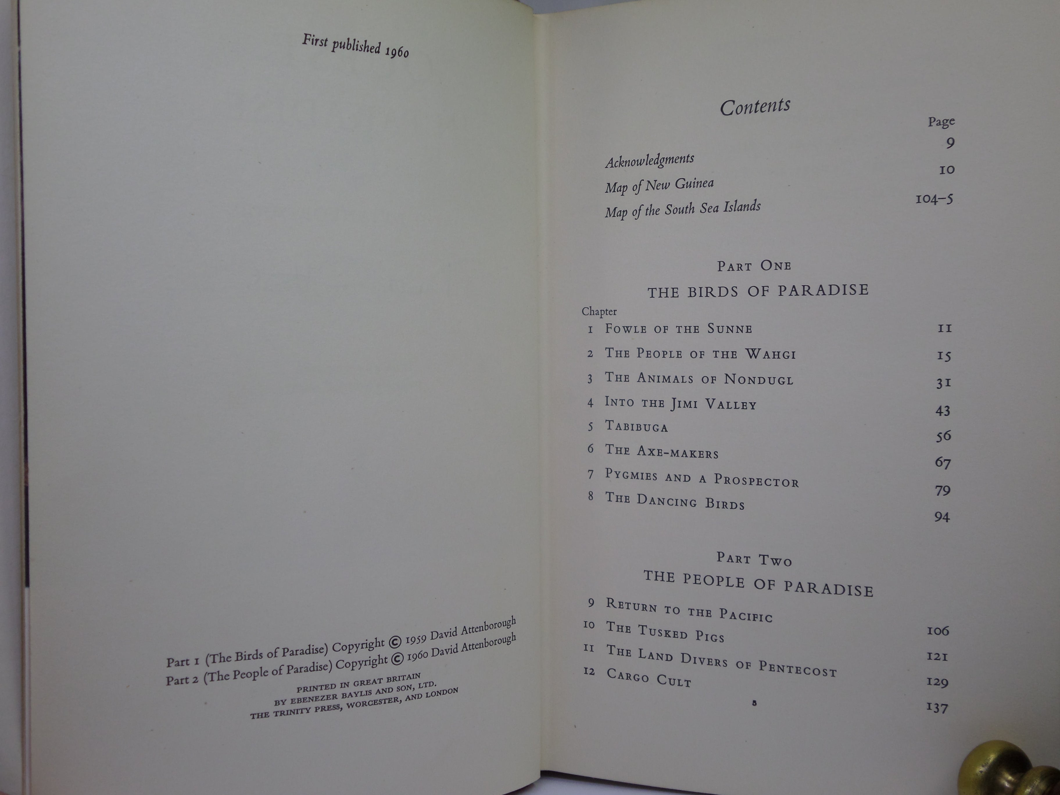 QUEST IN PARADISE BY DAVID ATTENBOROUGH 1960 SIGNED FIRST EDITION