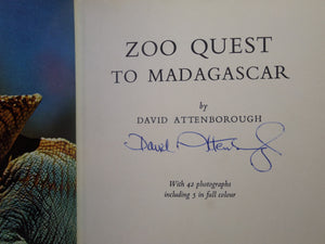 ZOO QUEST TO MADAGASCAR BY DAVID ATTENBOROUGH 1961 SIGNED FIRST EDITION