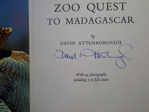 ZOO QUEST TO MADAGASCAR BY DAVID ATTENBOROUGH 1961 SIGNED FIRST EDITION