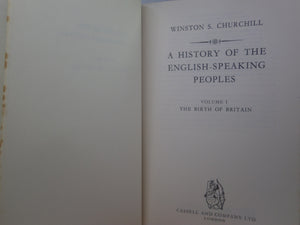 CHURCHILL'S HISTORY OF THE ENGLISH SPEAKING PEOPLES 1956-1958 FIRST EDITION SET