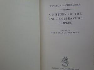 CHURCHILL'S HISTORY OF THE ENGLISH SPEAKING PEOPLES 1956-1958 FIRST EDITION SET