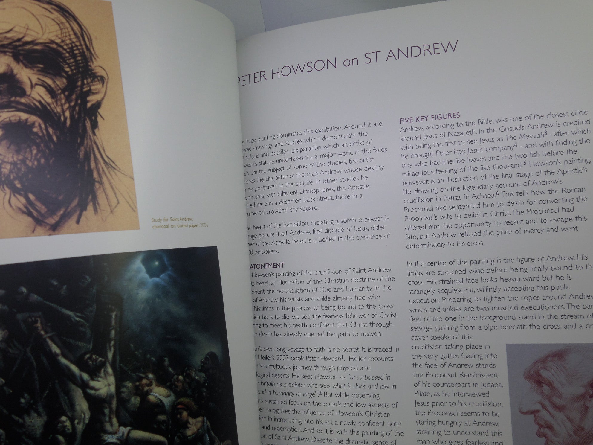 PETER HOWSON: ANDREW - PORTRAIT OF A SAINT 2006 SIGNED BY AUTHOR