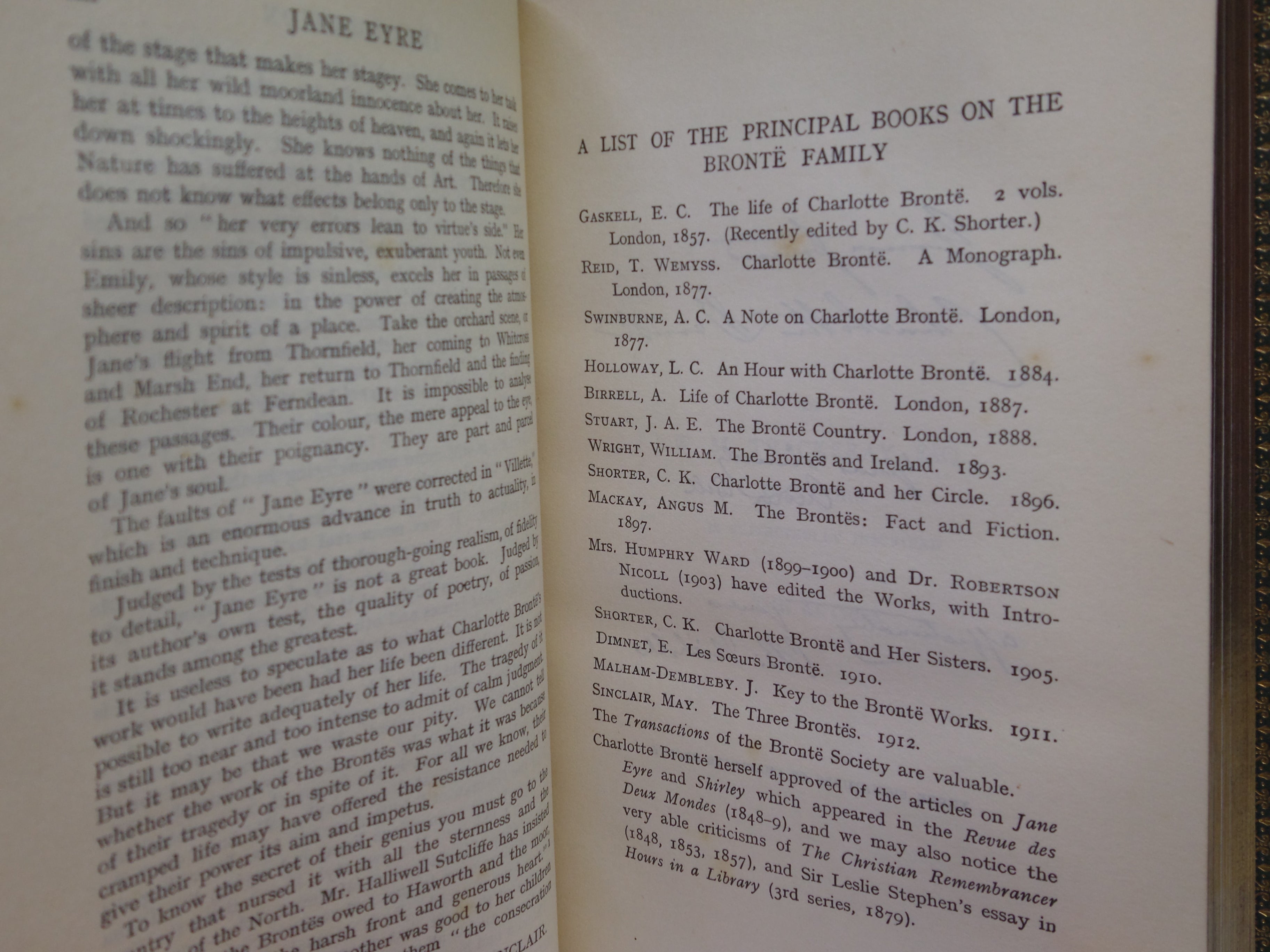 THE NOVELS OF THE BRONTE SISTERS 1922 FINELY BOUND BY J. & E. BUMPUS