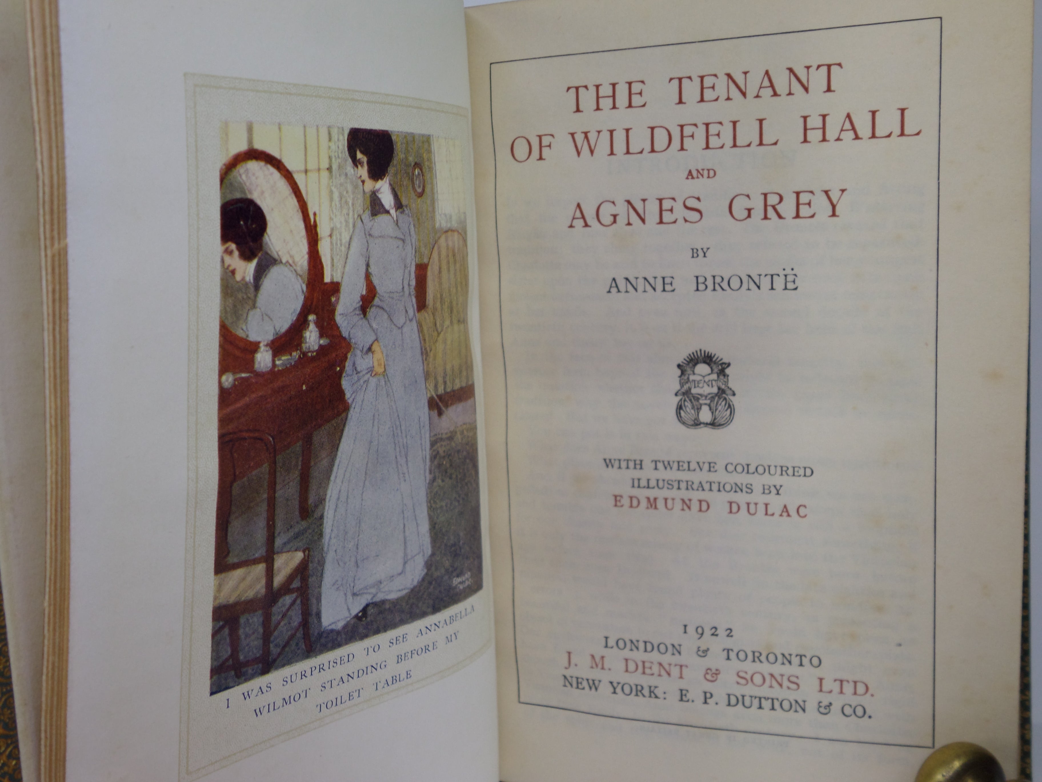 THE NOVELS OF THE BRONTE SISTERS 1922 FINELY BOUND BY J. & E. BUMPUS