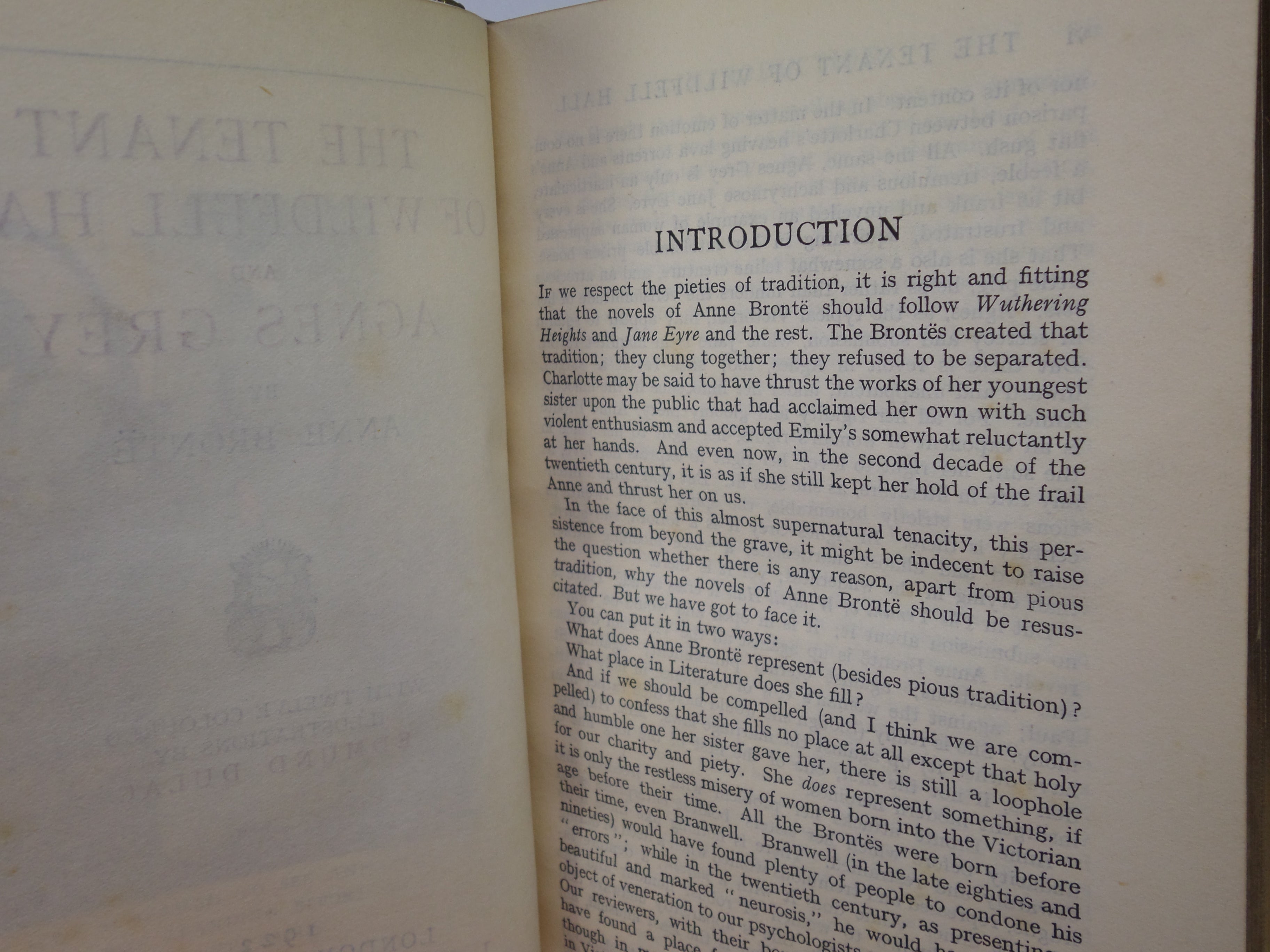 THE NOVELS OF THE BRONTE SISTERS 1922 FINELY BOUND BY J. & E. BUMPUS
