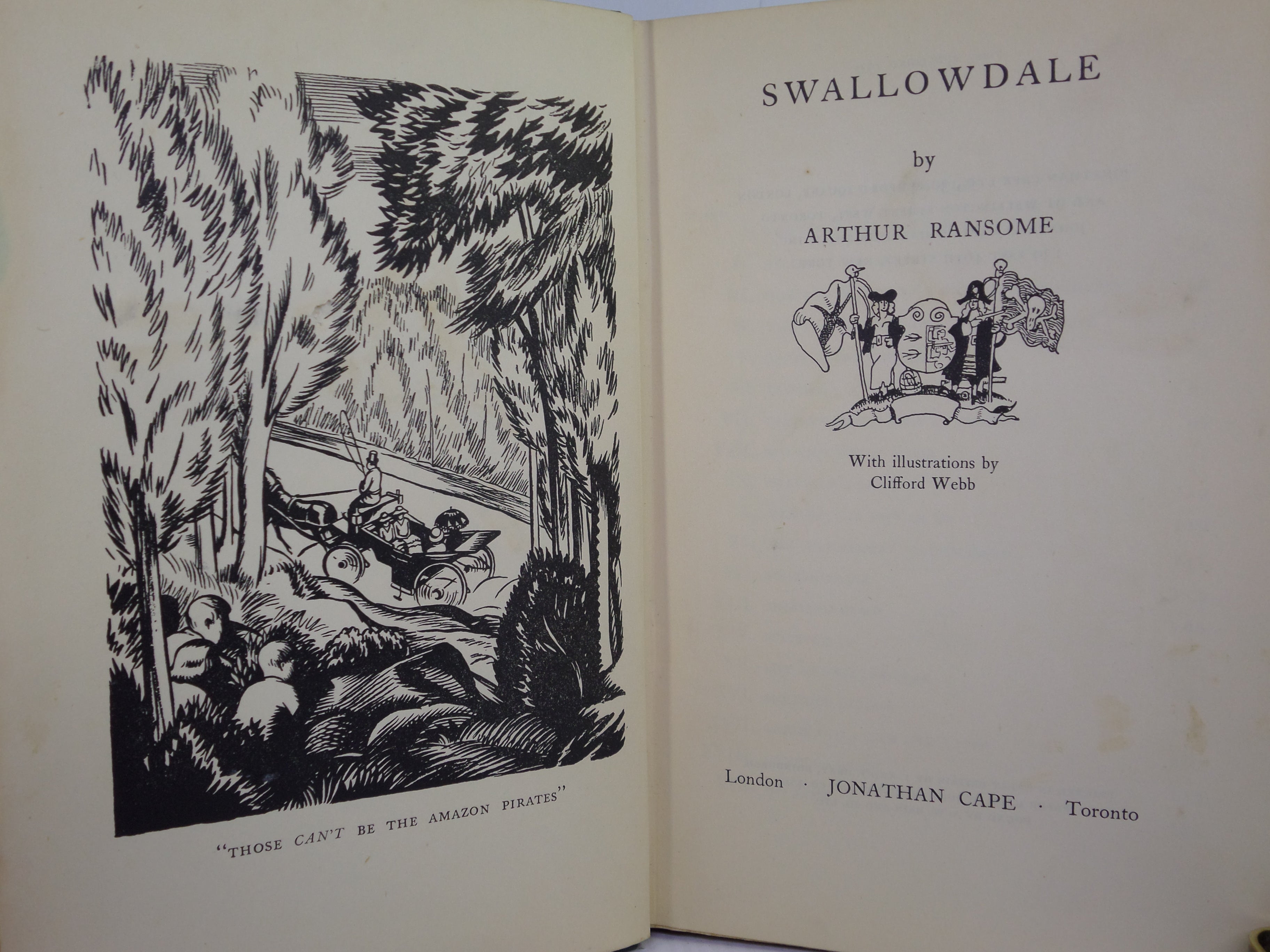 SWALLOWDALE BY ARTHUR RANSOME 1931 FIRST EDITION