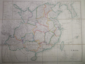 ORIGINAL 1843 MAP OF CHINA BY JOHN ARROWSMITH
