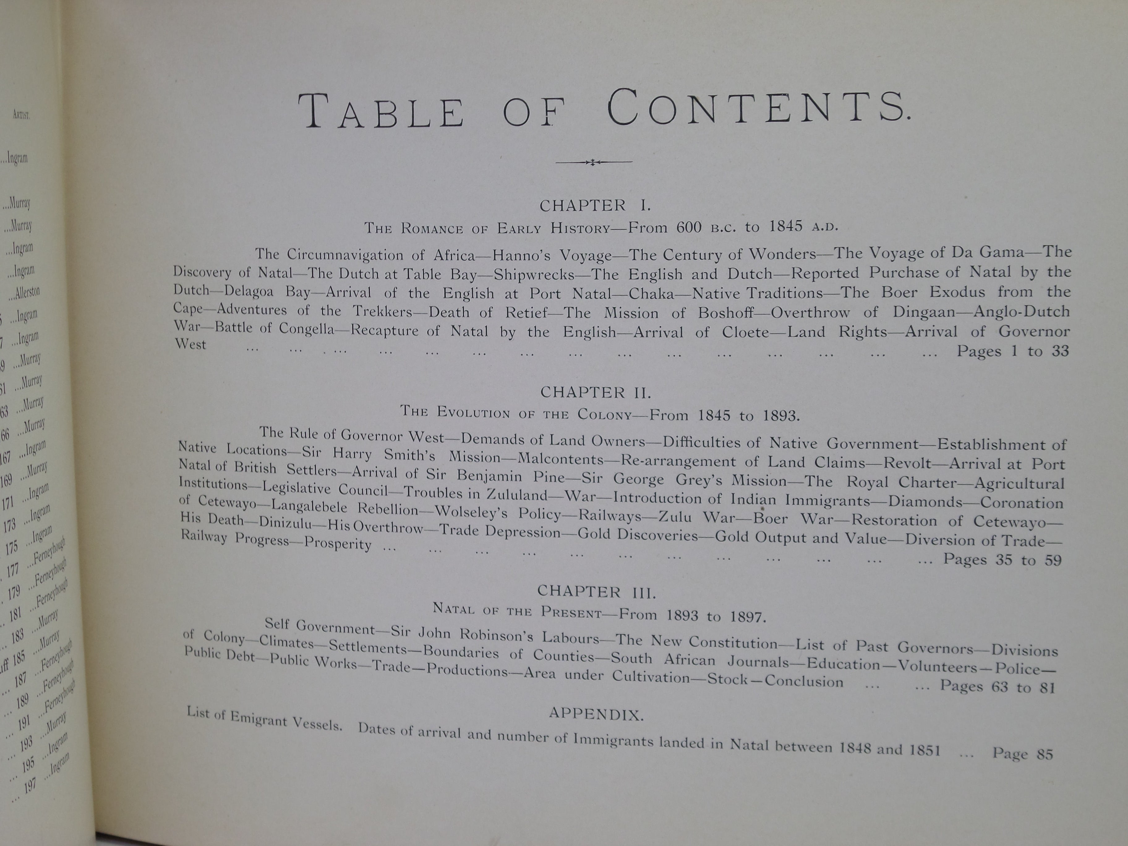 NATALIA: A CONDENSED HISTORY OF THE EXPLORATION AND COLONISATION OF NATAL AND ZULULAND BY J. FORSYTH INGRAM 1897