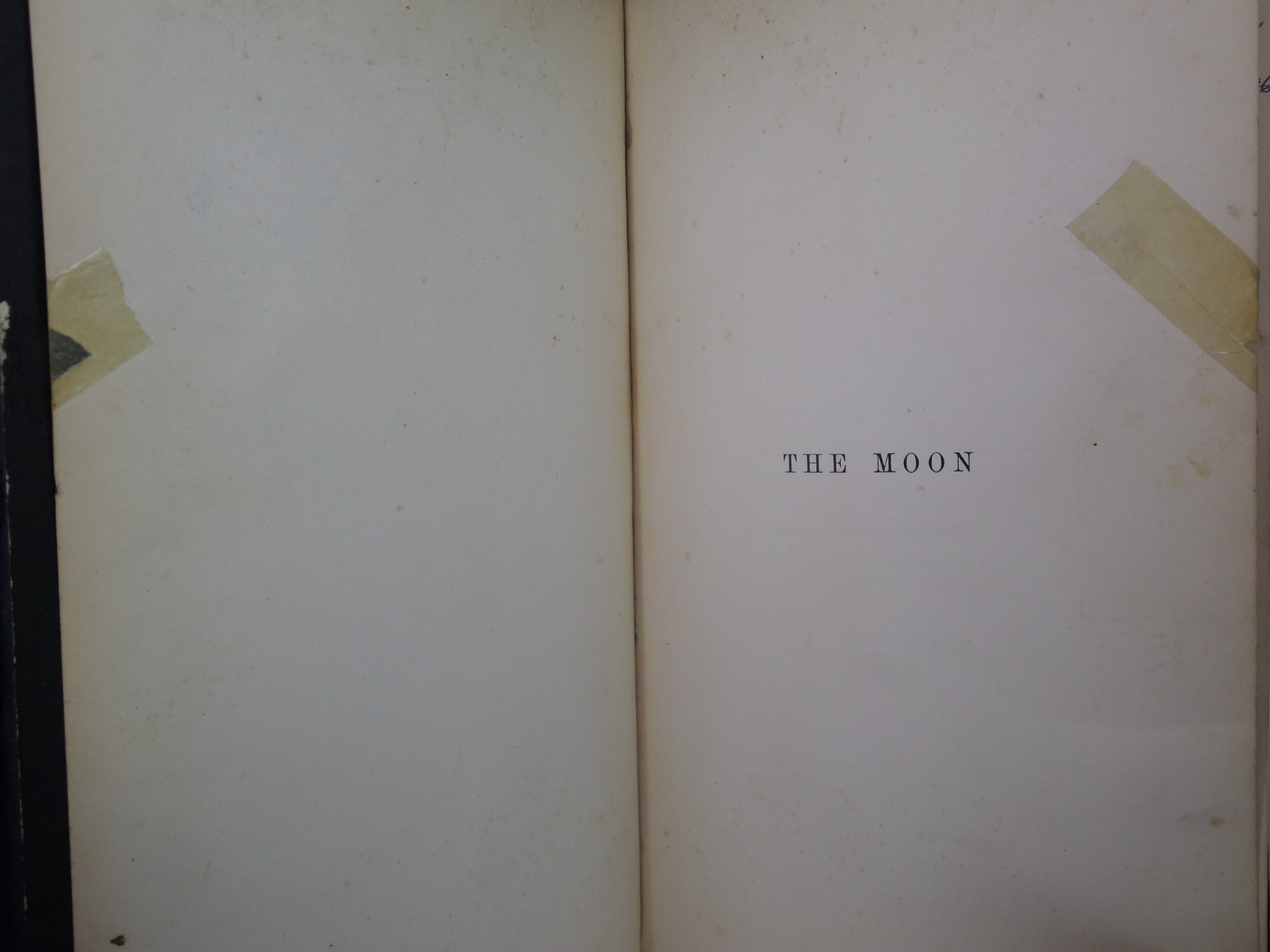 THE MOON: A FULL DESCRIPTION AND MAP OF ITS PRINCIPAL PHYSICAL FEATURES BY THOMAS GWYN ELGER 1895 FIRST EDITION