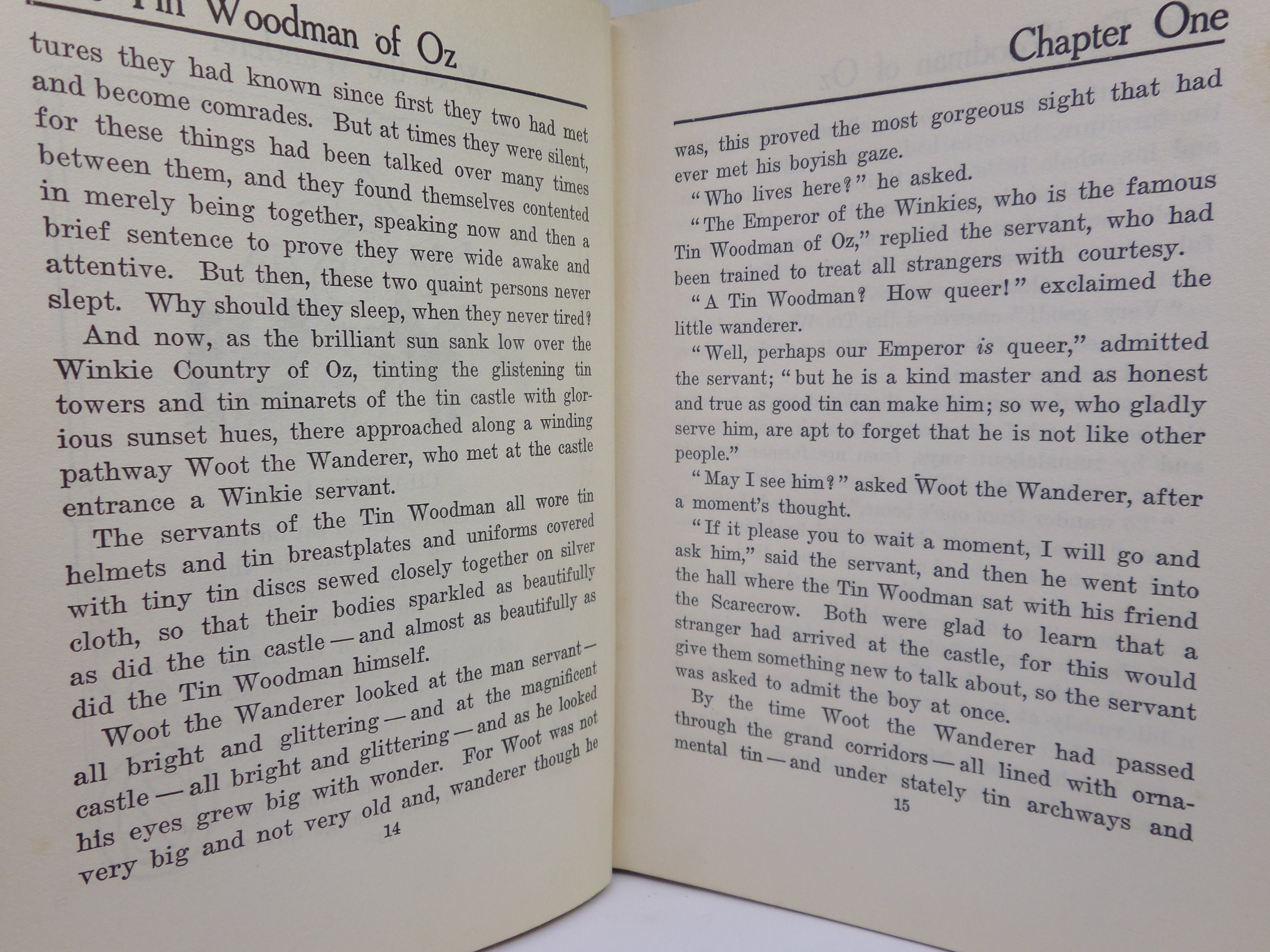 THE TIN WOODMAN OF OZ BY L. FRANK BAUM 1918 SECOND EDITION