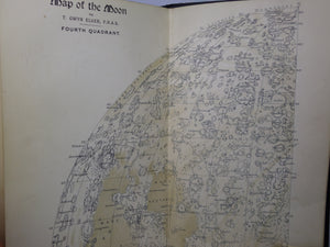 THE MOON: A FULL DESCRIPTION AND MAP OF ITS PRINCIPAL PHYSICAL FEATURES BY THOMAS GWYN ELGER 1895 FIRST EDITION