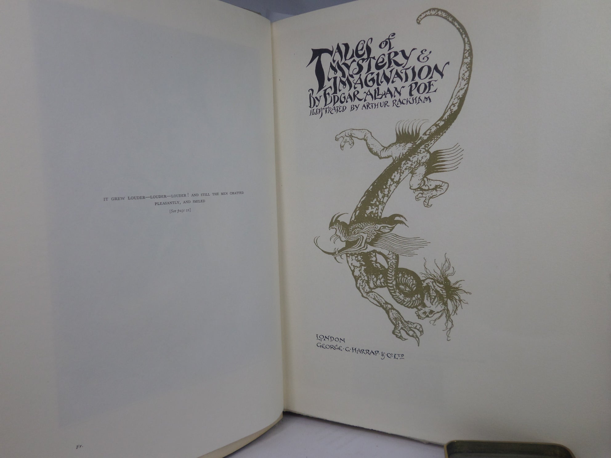 TALES OF MYSTERY AND IMAGINATION BY EDGAR ALLAN POE, ILLUSTRATED BY ARTHUR RACKHAM, SIGNED LIMITED EDITION