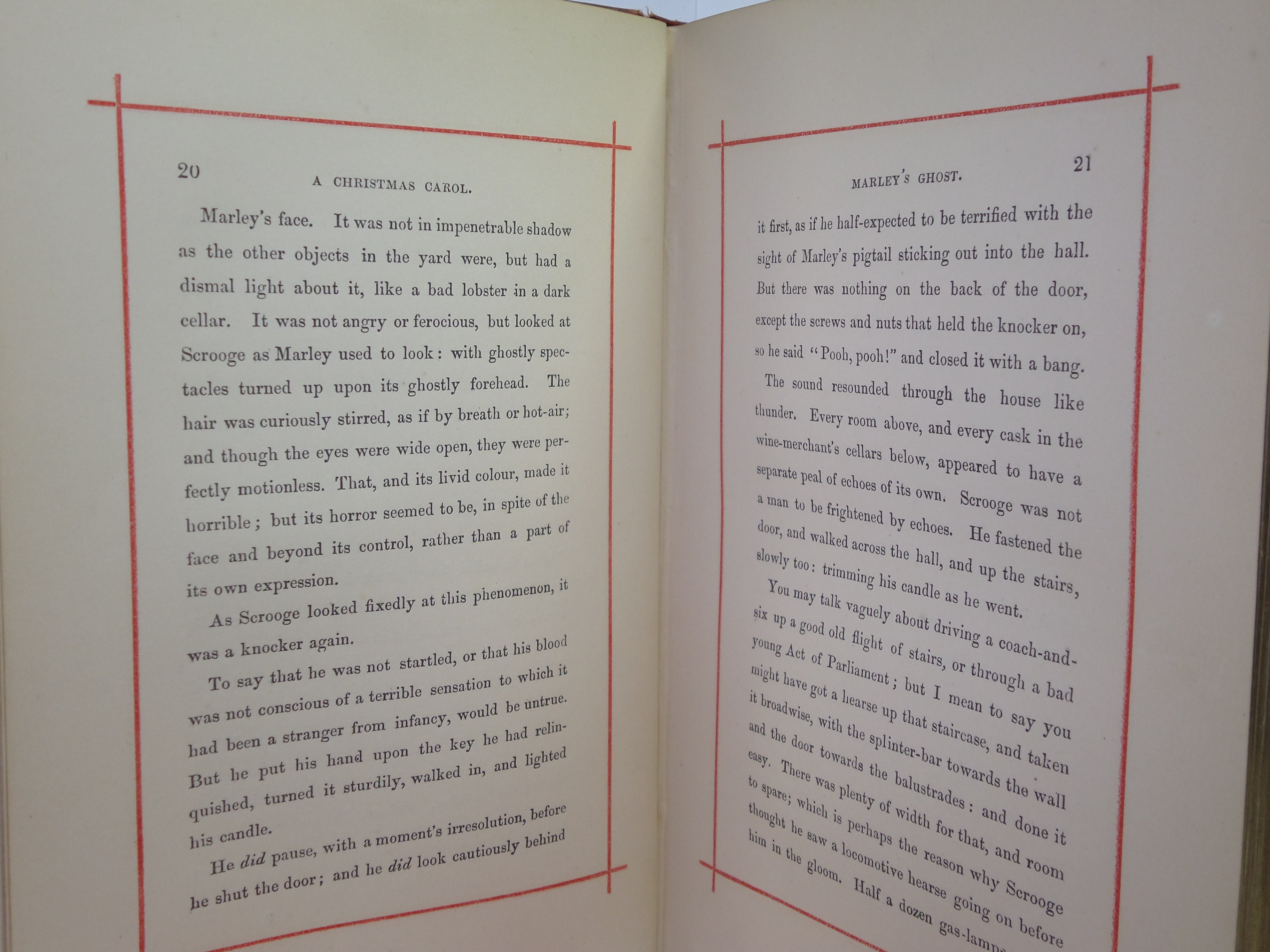 A CHRISTMAS CAROL BY CHARLES DICKENS 1860 'READING EDITION'