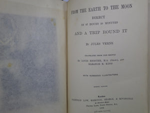 FROM THE EARTH TO THE MOON DIRECT IN 97 HOURS 20 MINUTES BY JULES VERNE 1888 EIGHTH EDITION