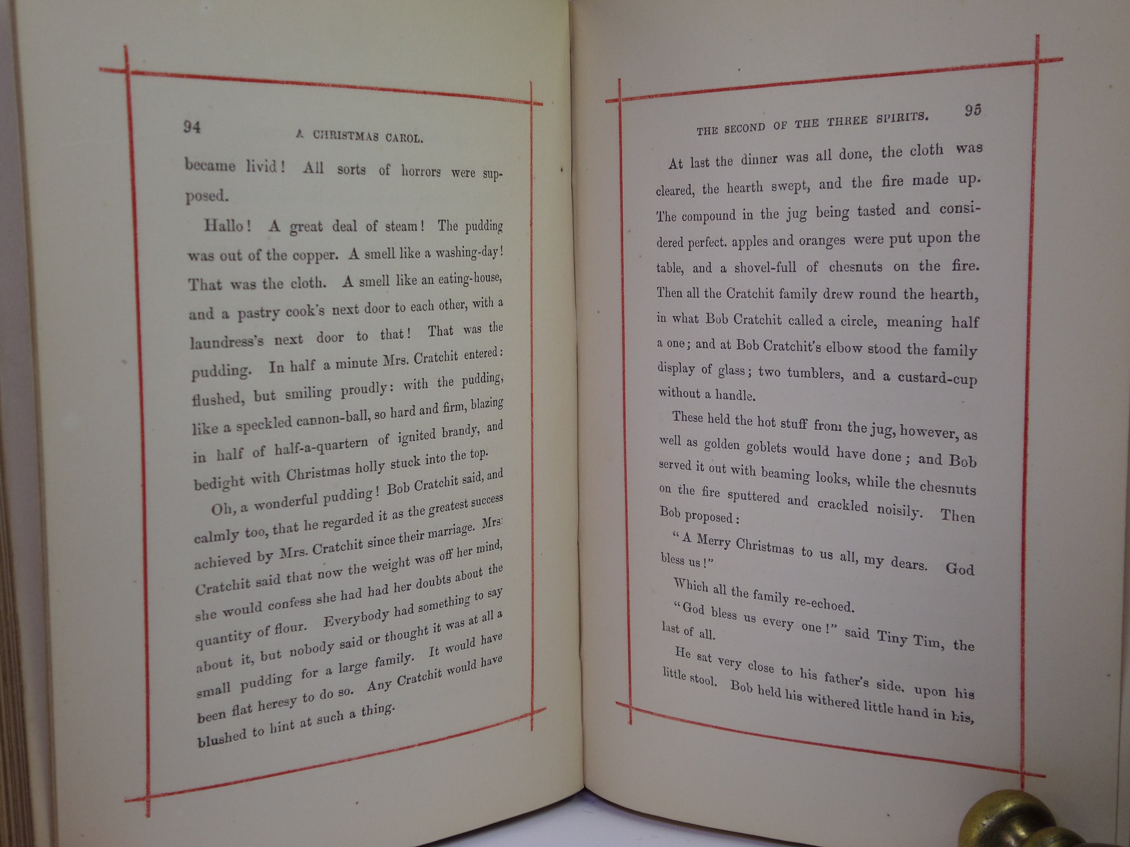 A CHRISTMAS CAROL BY CHARLES DICKENS 1860 'READING EDITION'