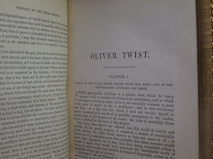 OLIVER TWIST 1846 CHARLES DICKENS FIRST SINGLE VOLUME EDITION, BAYNTUN RIVIERE