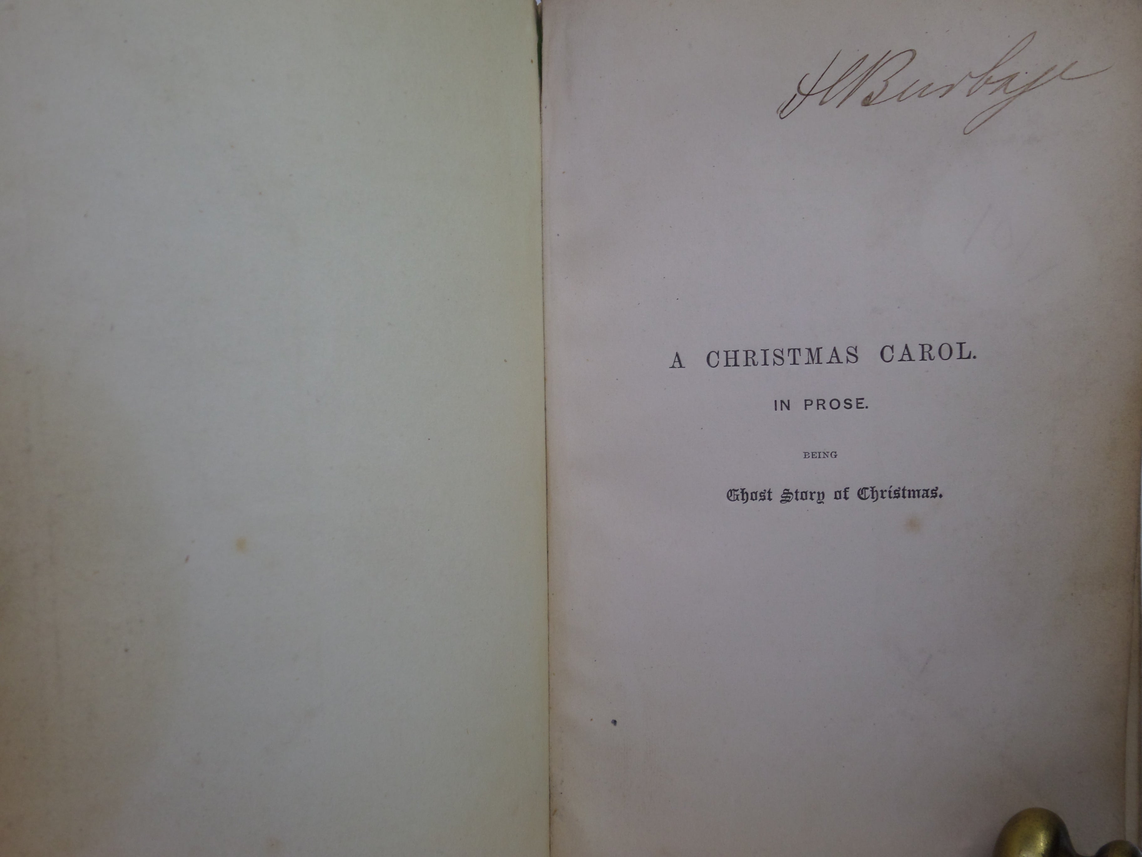 A CHRISTMAS CAROL BY CHARLES DICKENS 1858