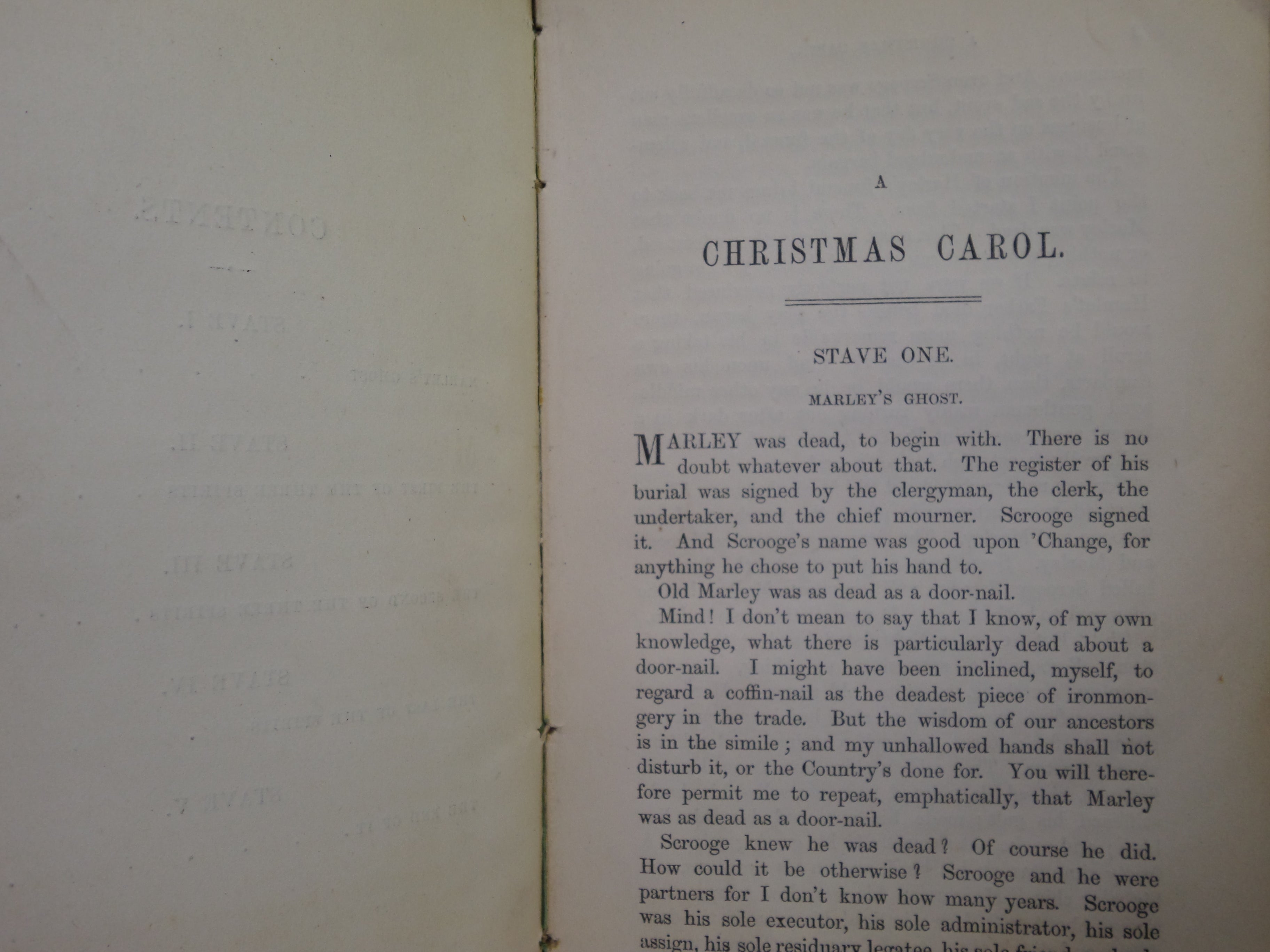 A CHRISTMAS CAROL BY CHARLES DICKENS 1858