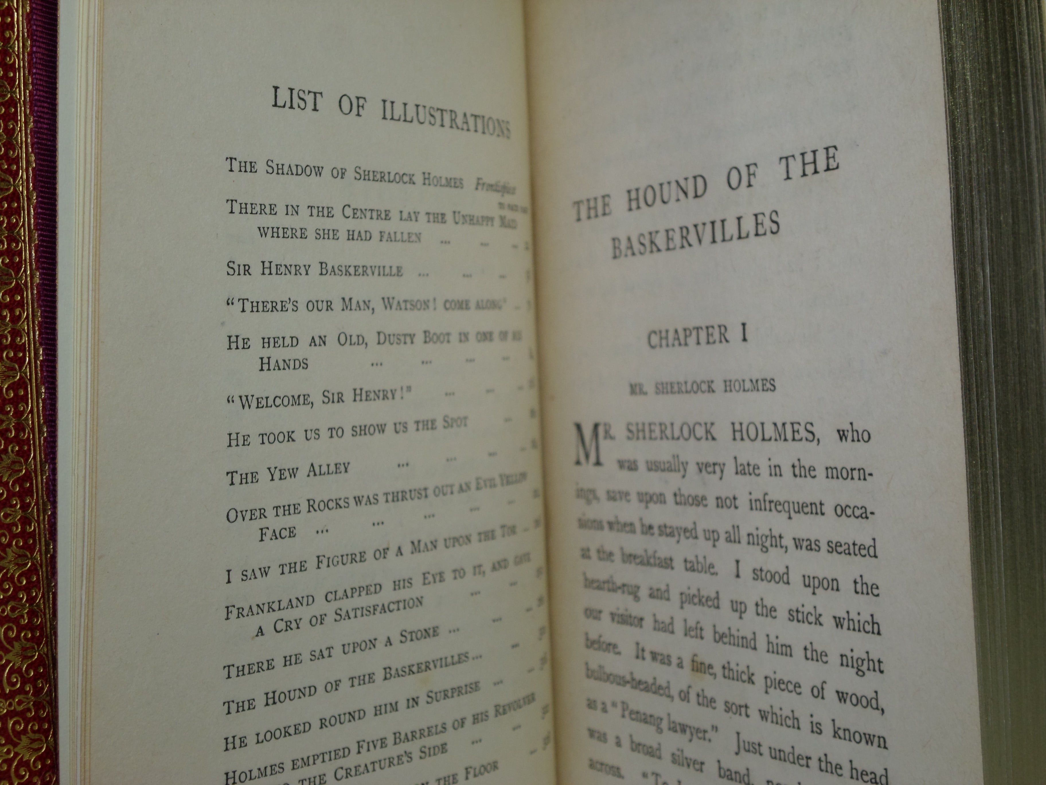 THE HOUND OF THE BASKERVILLES 1902 ARTHUR CONAN DOYLE FIRST EDITION FINE BINDING