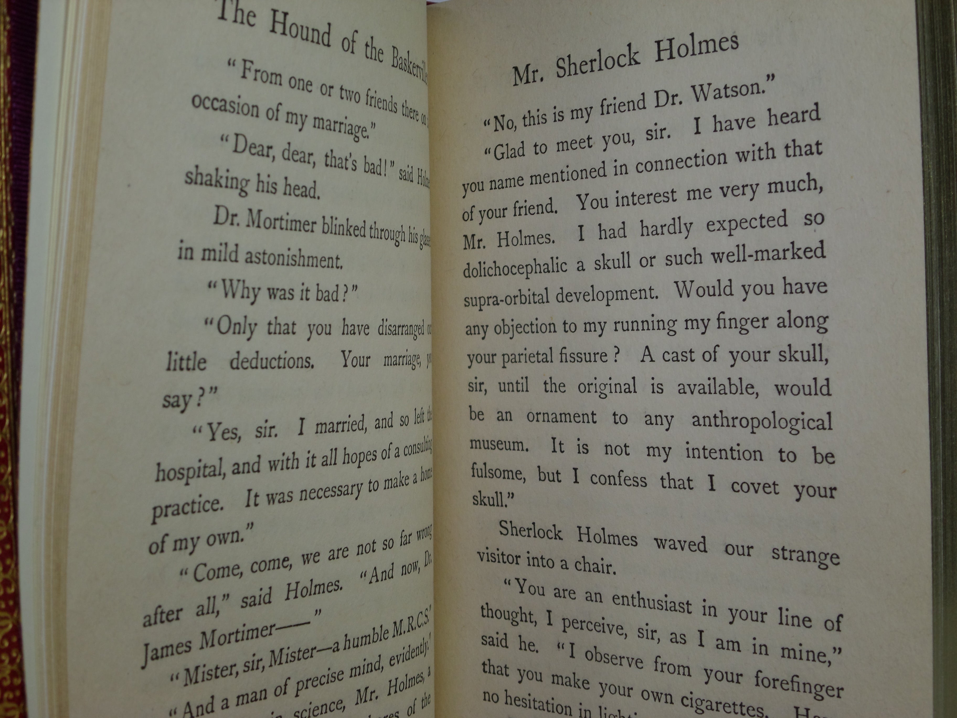 THE HOUND OF THE BASKERVILLES 1902 ARTHUR CONAN DOYLE FIRST EDITION FINE BINDING