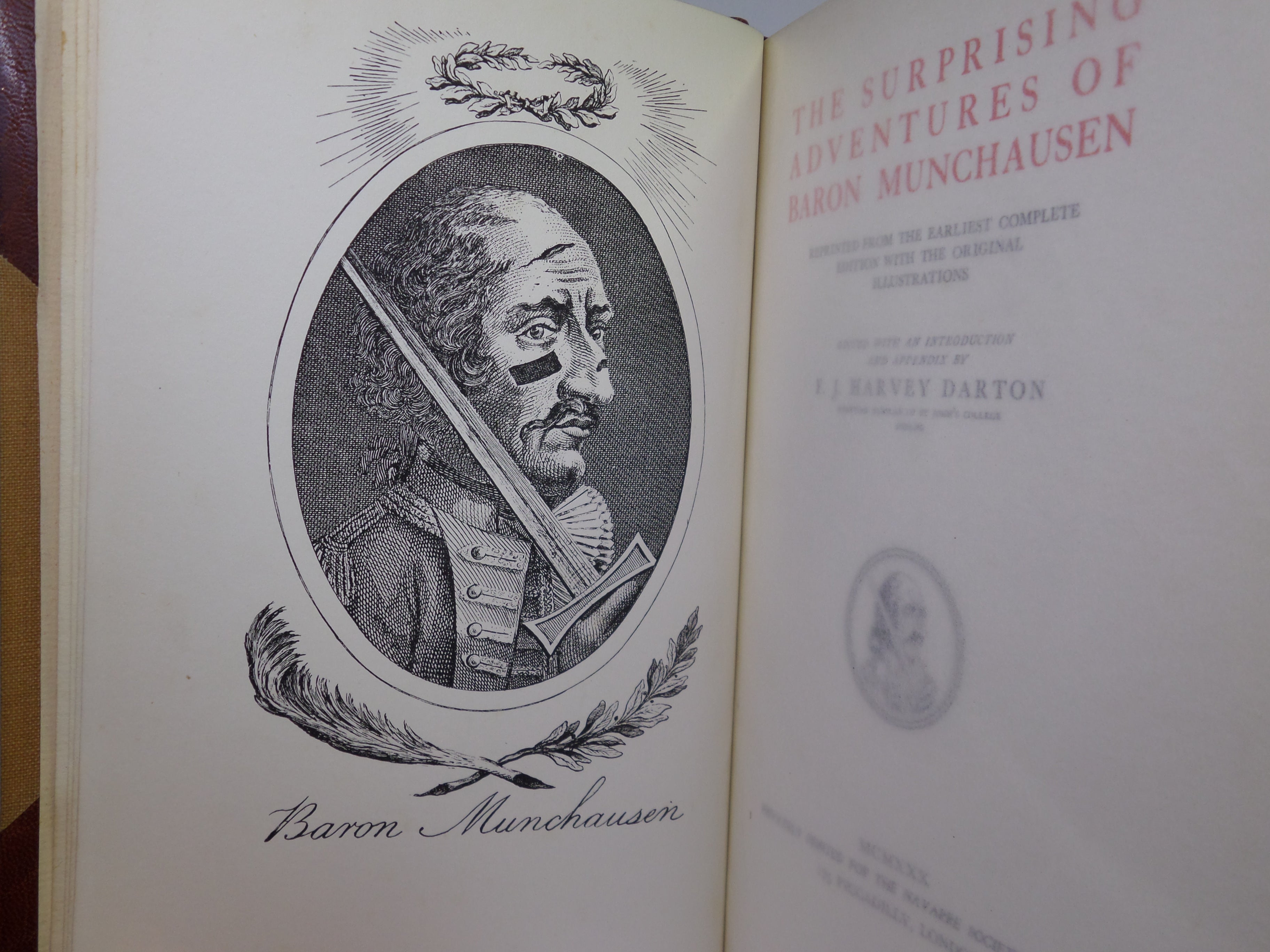 THE SURPRISING ADVENTURES OF BARON MUNCHAUSEN 1930 BAYNTUN FINE BINDING