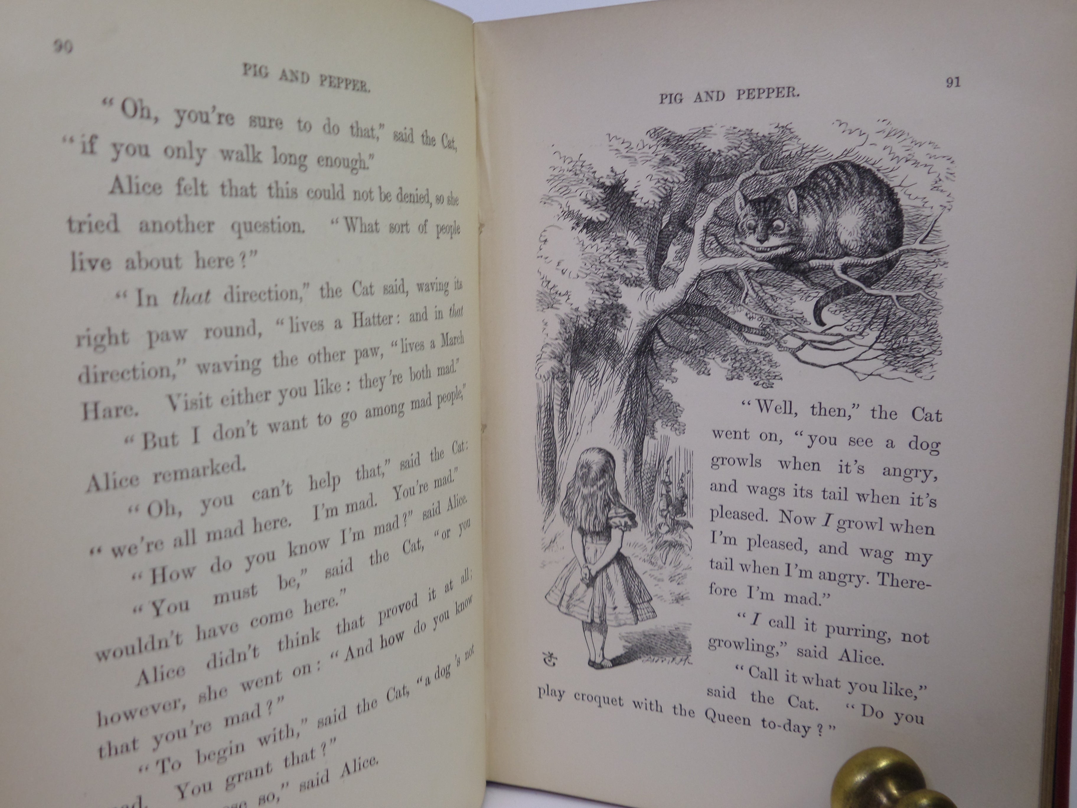 ALICE'S ADVENTURES IN WONDERLAND BY LEWIS CARROLL 1892