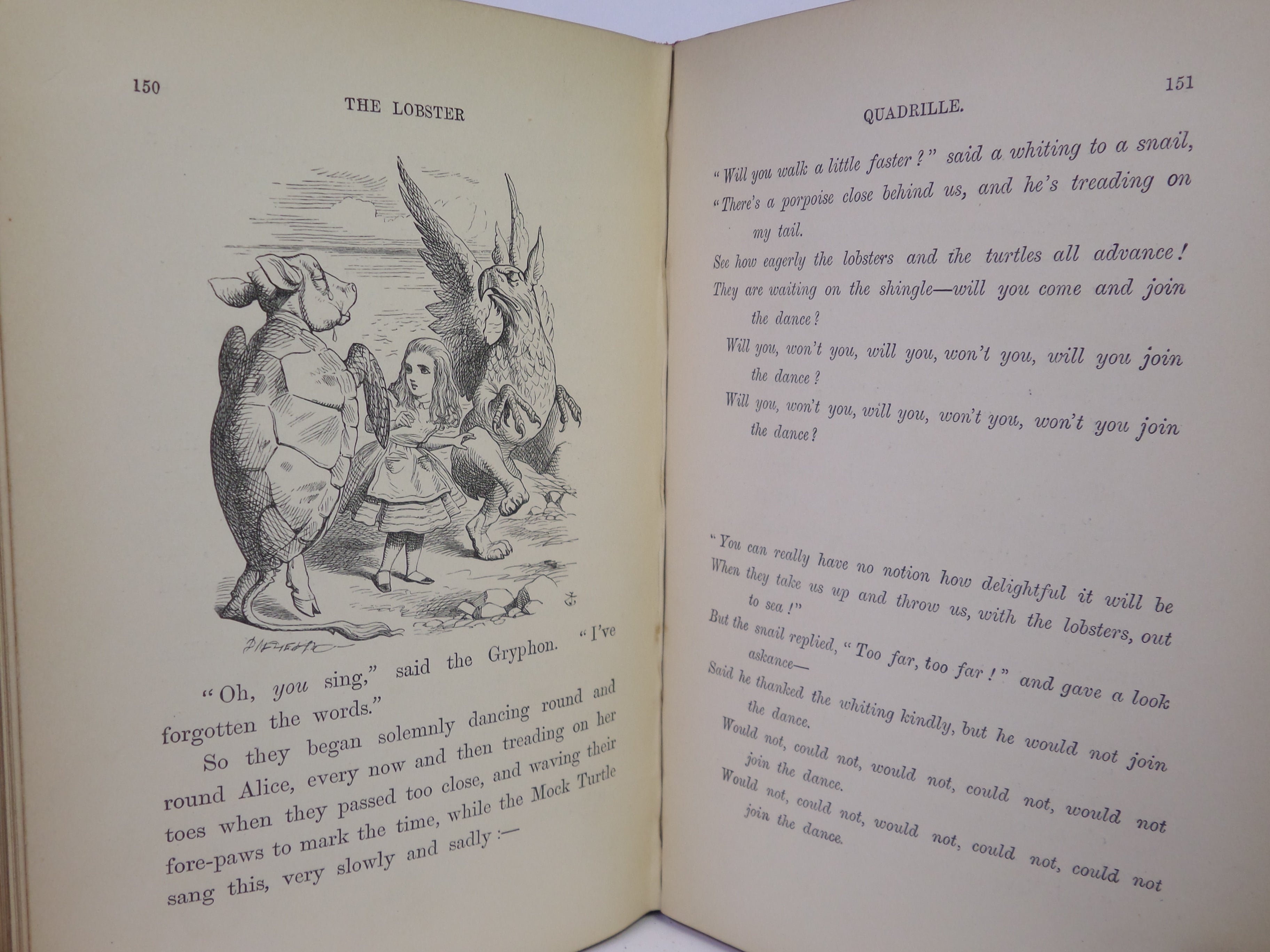 ALICE'S ADVENTURES IN WONDERLAND BY LEWIS CARROLL 1892