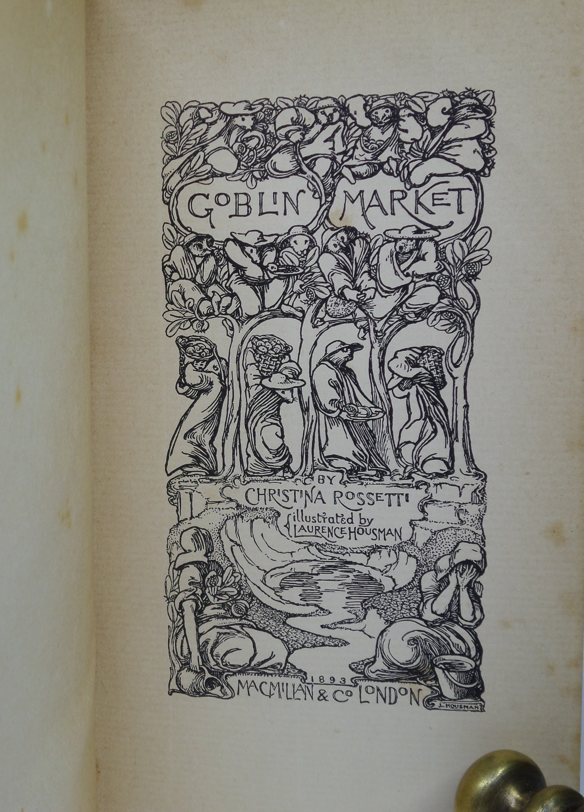 GOBLIN MARKET BY CHRISTINA ROSSETTI 1893 ILLUSTRATED BY LAURENCE HOUSMAN