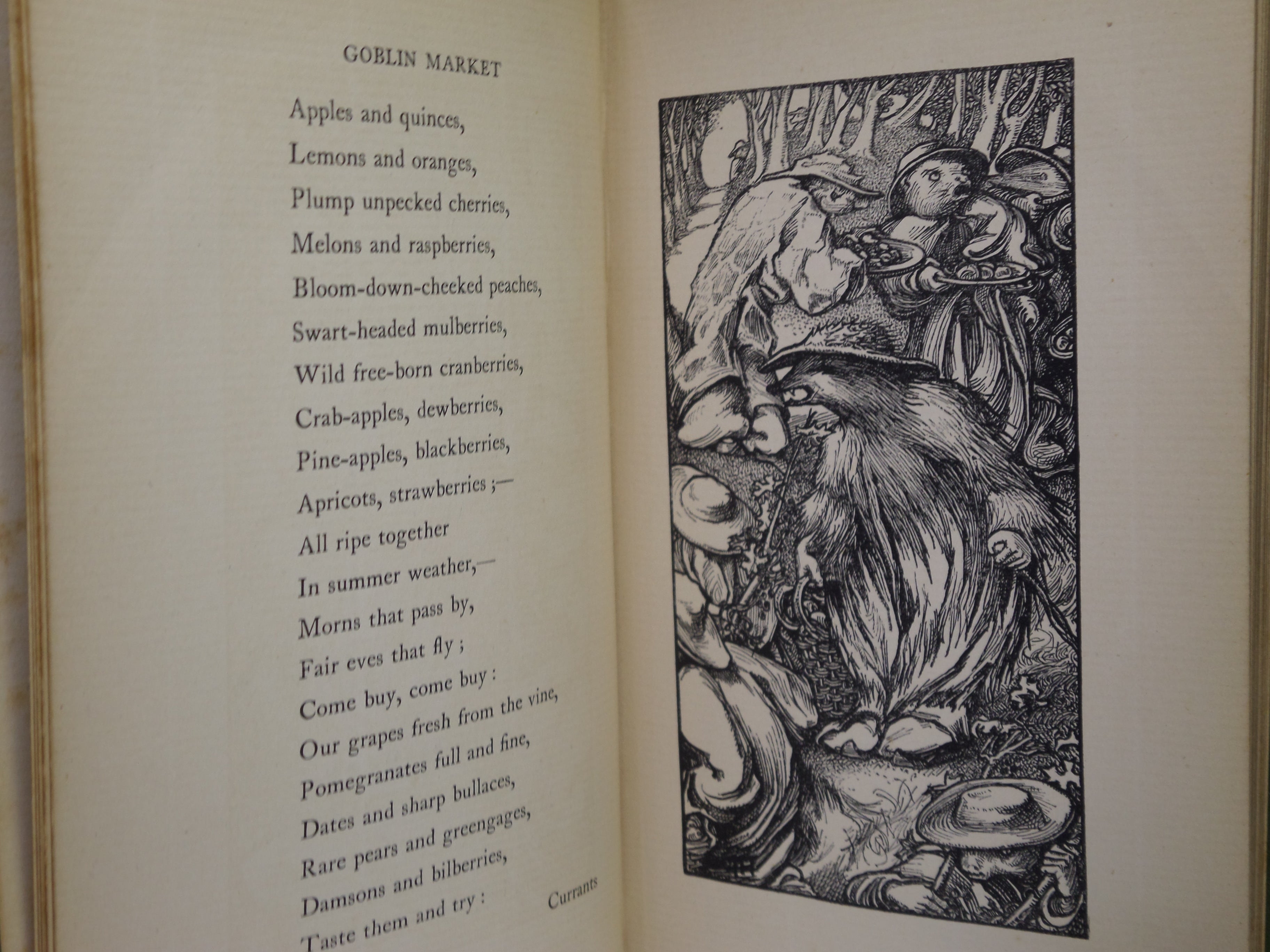 GOBLIN MARKET BY CHRISTINA ROSSETTI 1893 ILLUSTRATED BY LAURENCE HOUSMAN