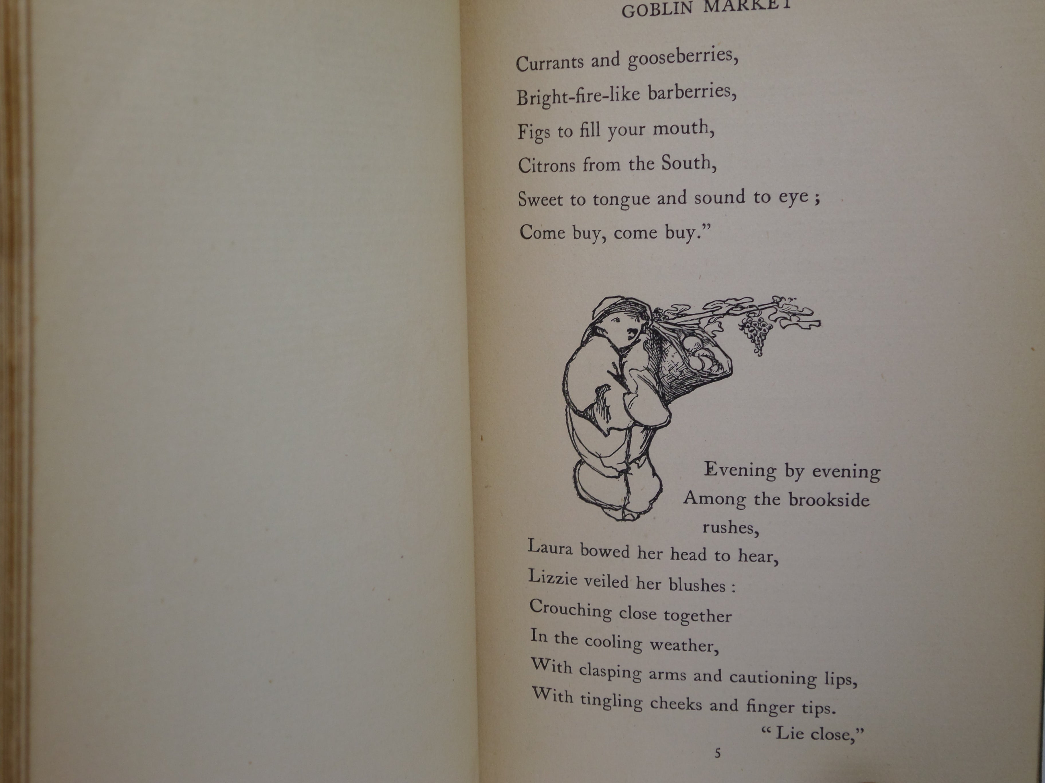 GOBLIN MARKET BY CHRISTINA ROSSETTI 1893 ILLUSTRATED BY LAURENCE HOUSMAN