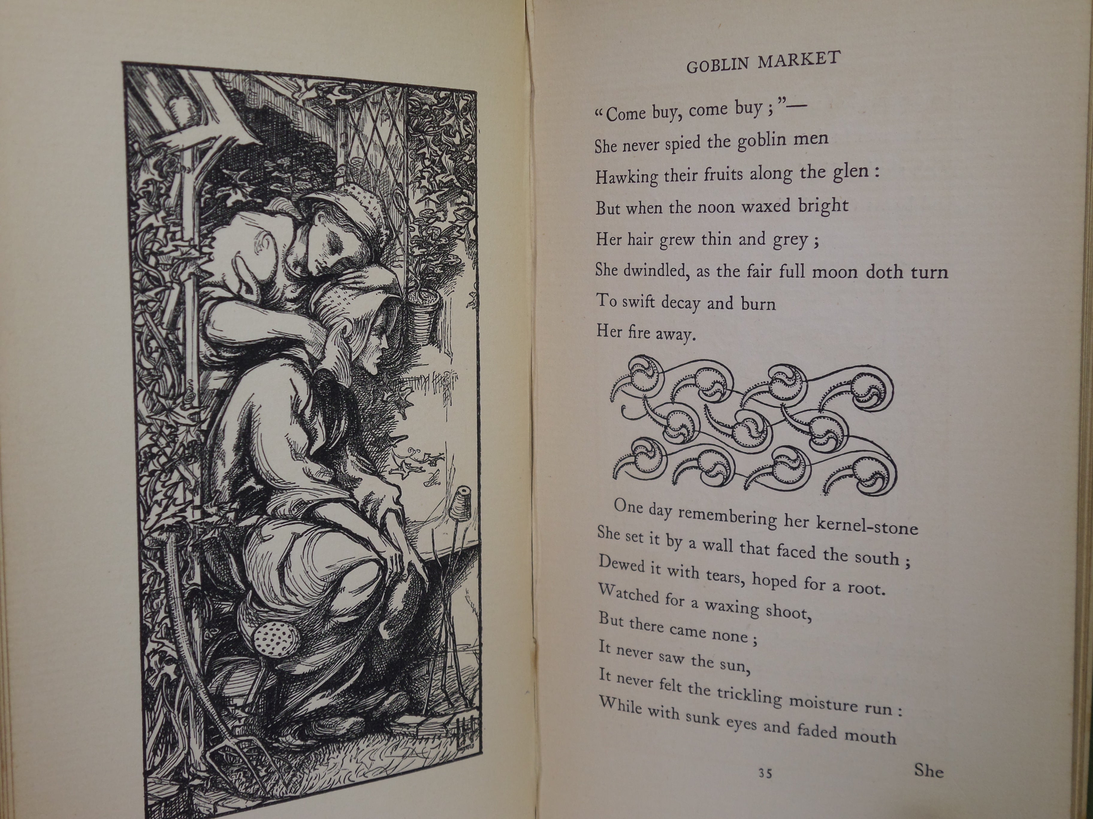 GOBLIN MARKET BY CHRISTINA ROSSETTI 1893 ILLUSTRATED BY LAURENCE HOUSMAN