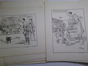 SOUVENIR NO.1(S) AIRCRAFT REPAIR DEPOT ROYAL AIR FORCE CARICATURES C.1917