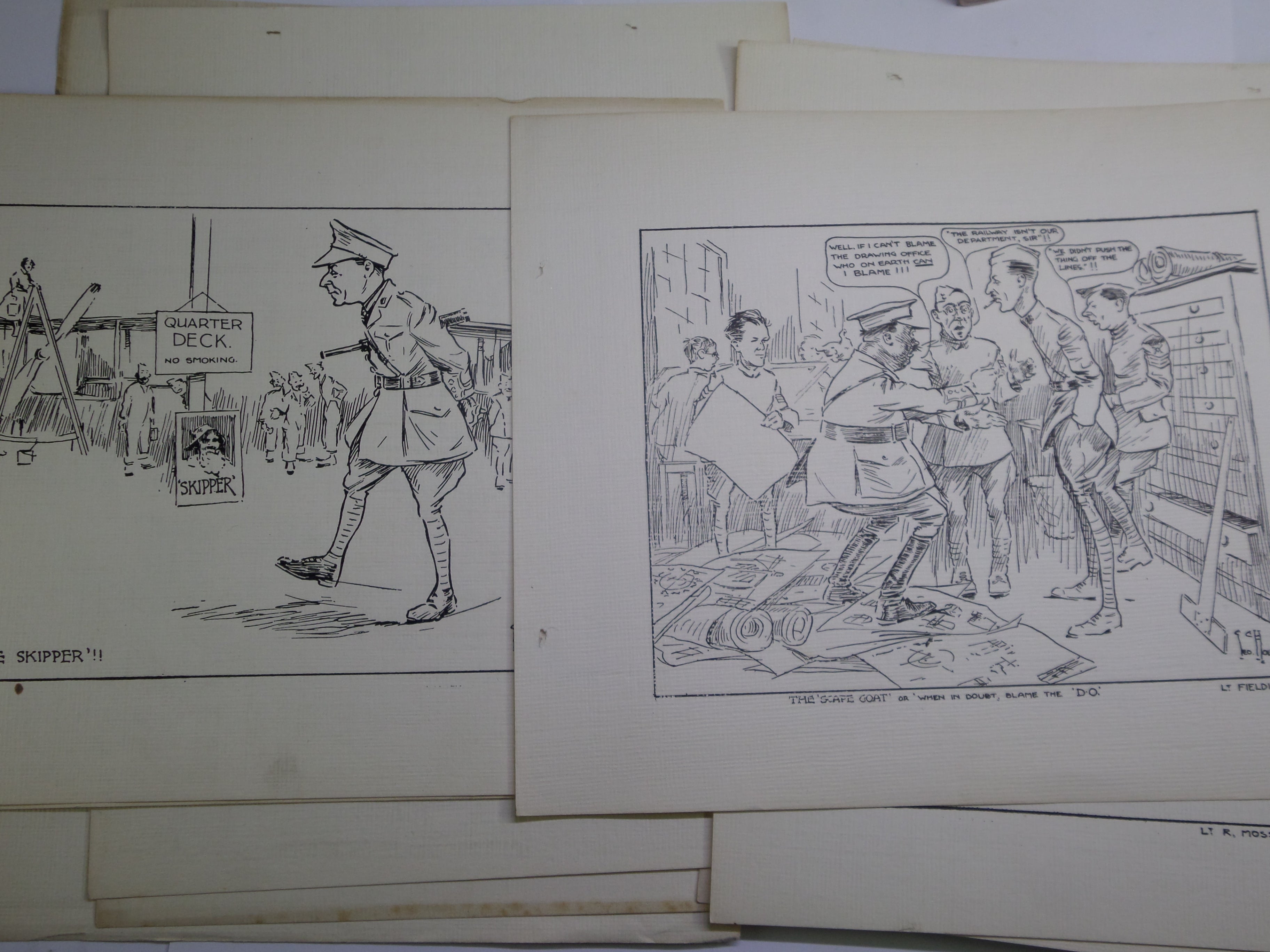 SOUVENIR NO.1(S) AIRCRAFT REPAIR DEPOT ROYAL AIR FORCE CARICATURES C.1917