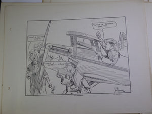 SOUVENIR NO.1(S) AIRCRAFT REPAIR DEPOT ROYAL AIR FORCE CARICATURES C.1917