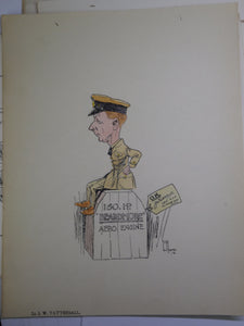 SOUVENIR NO.1(S) AIRCRAFT REPAIR DEPOT ROYAL AIR FORCE CARICATURES C.1917