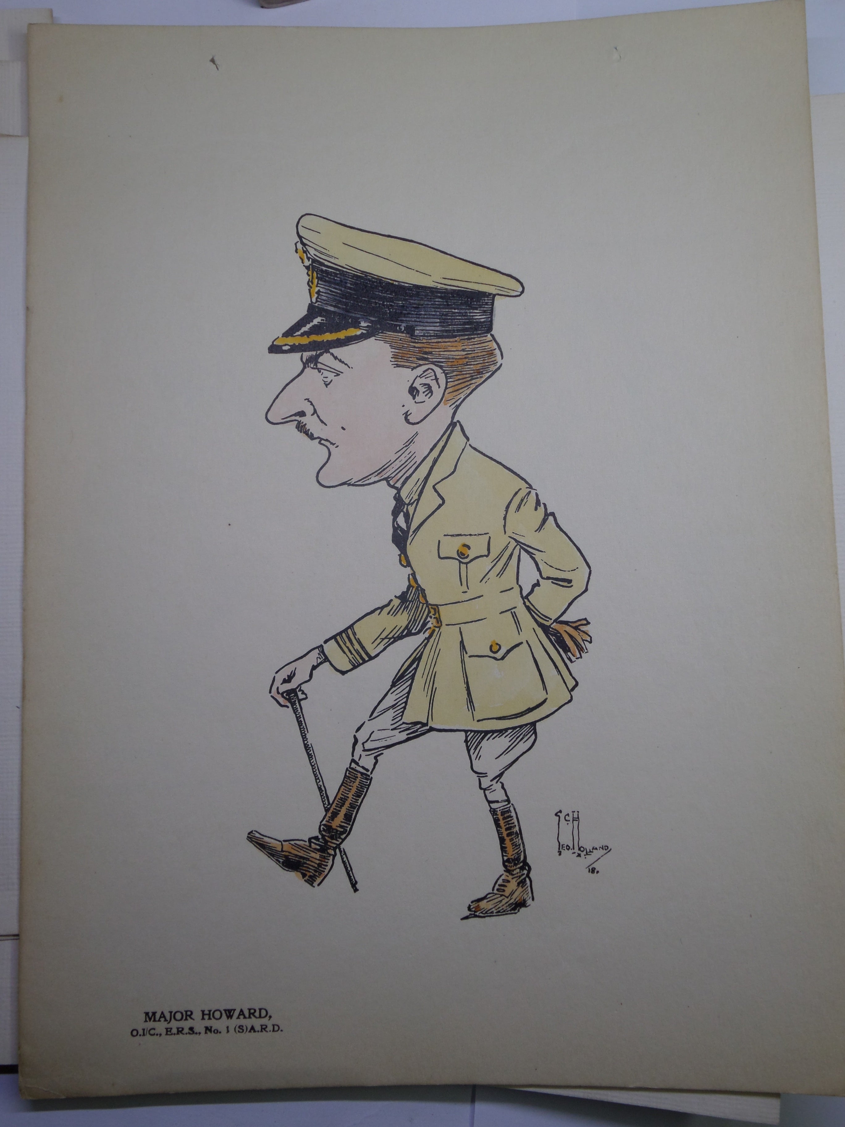 SOUVENIR NO.1(S) AIRCRAFT REPAIR DEPOT ROYAL AIR FORCE CARICATURES C.1917