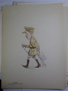 SOUVENIR NO.1(S) AIRCRAFT REPAIR DEPOT ROYAL AIR FORCE CARICATURES C.1917