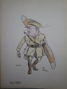 SOUVENIR NO.1(S) AIRCRAFT REPAIR DEPOT ROYAL AIR FORCE CARICATURES C.1917