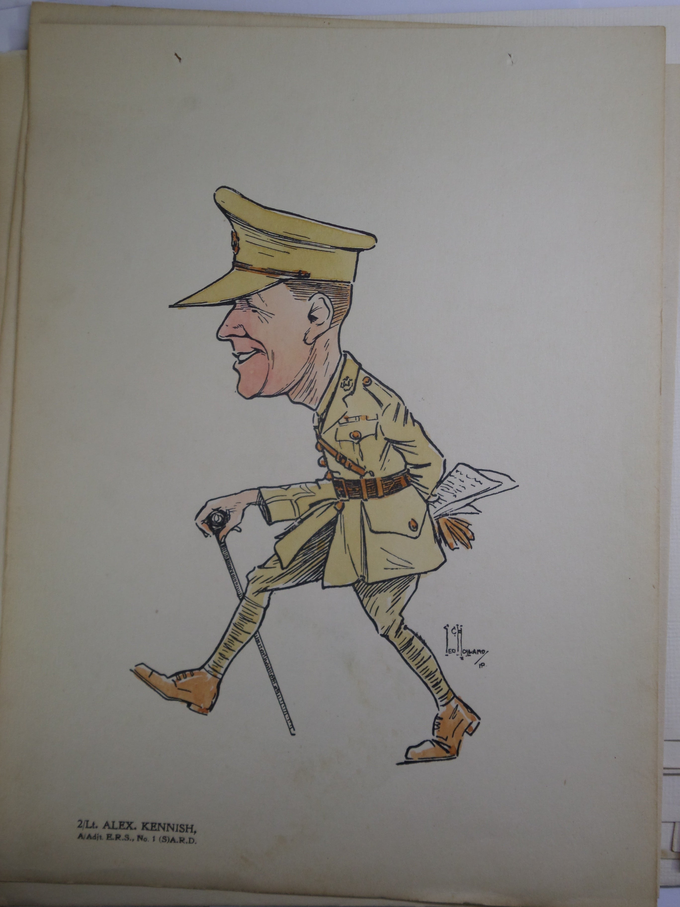 SOUVENIR NO.1(S) AIRCRAFT REPAIR DEPOT ROYAL AIR FORCE CARICATURES C.1917