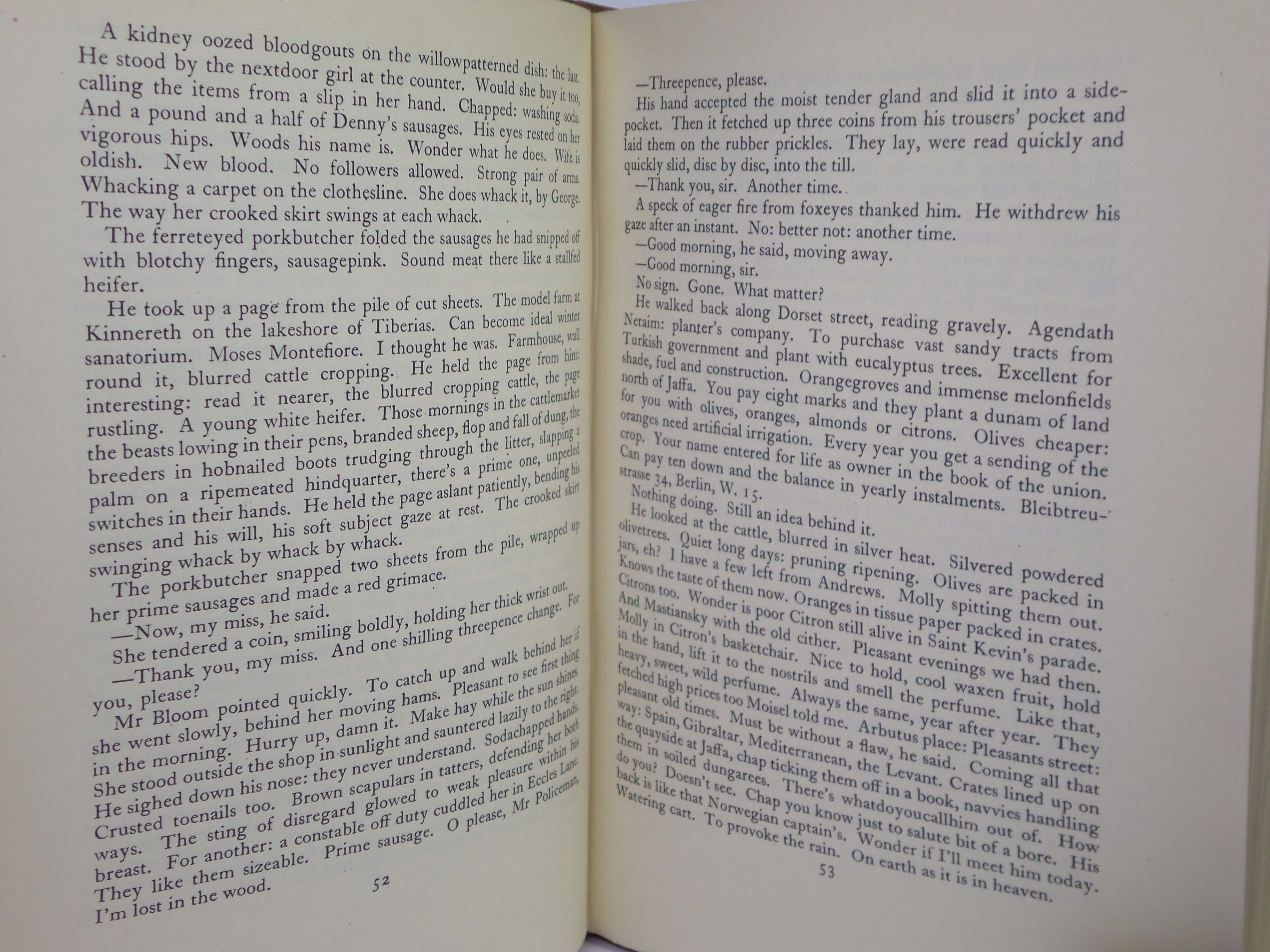 ULYSSES BY JAMES JOYCE 1937 FIRST TRADE EDITION