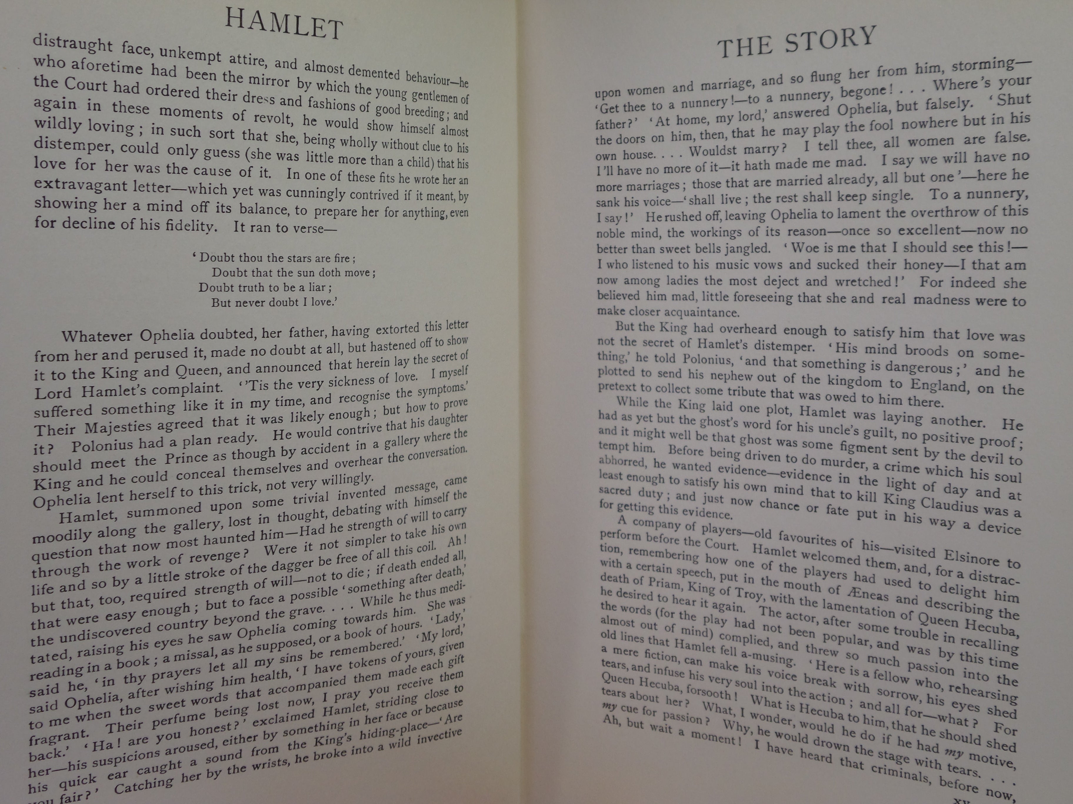 SHAKESPEARE'S TRAGEDY OF HAMLET ILLUSTRATED BY W.G. SIMMONDS C.1910