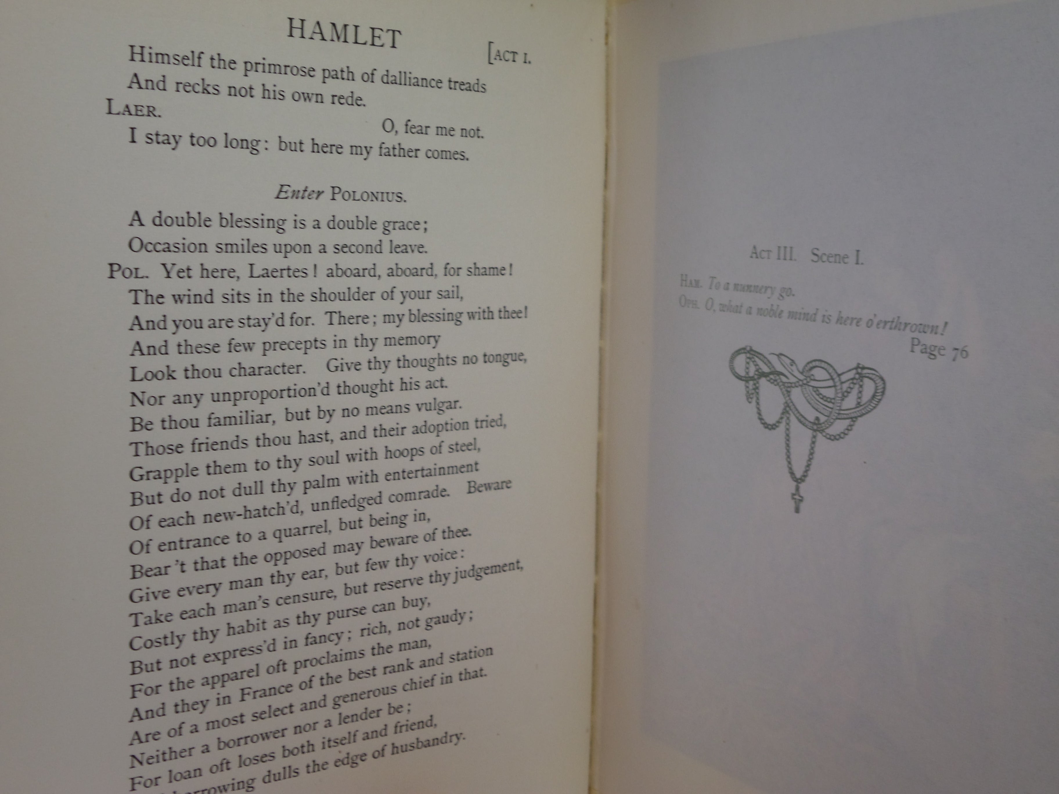 SHAKESPEARE'S TRAGEDY OF HAMLET ILLUSTRATED BY W.G. SIMMONDS C.1910