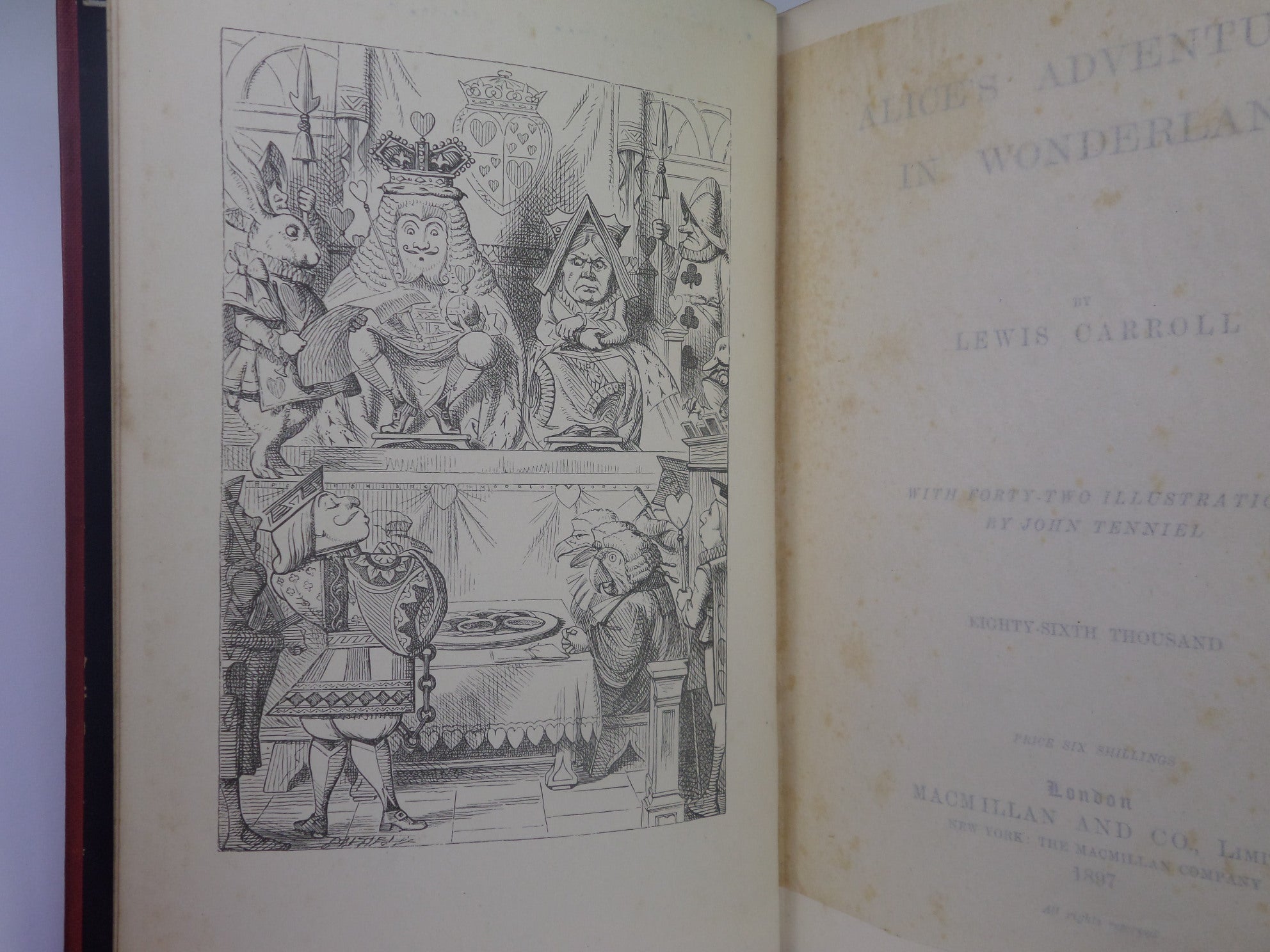 ALICE'S ADVENTURES IN WONDERLAND BY LEWIS CARROLL 1897