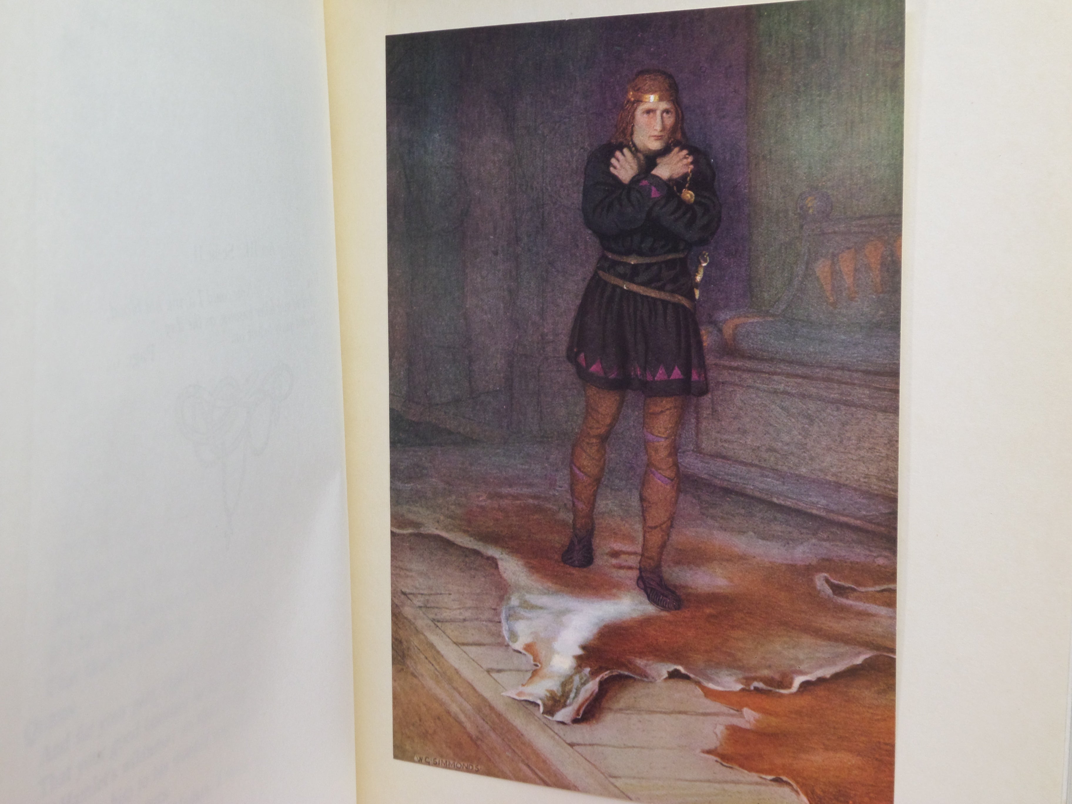 SHAKESPEARE'S TRAGEDY OF HAMLET ILLUSTRATED BY W.G. SIMMONDS C.1910