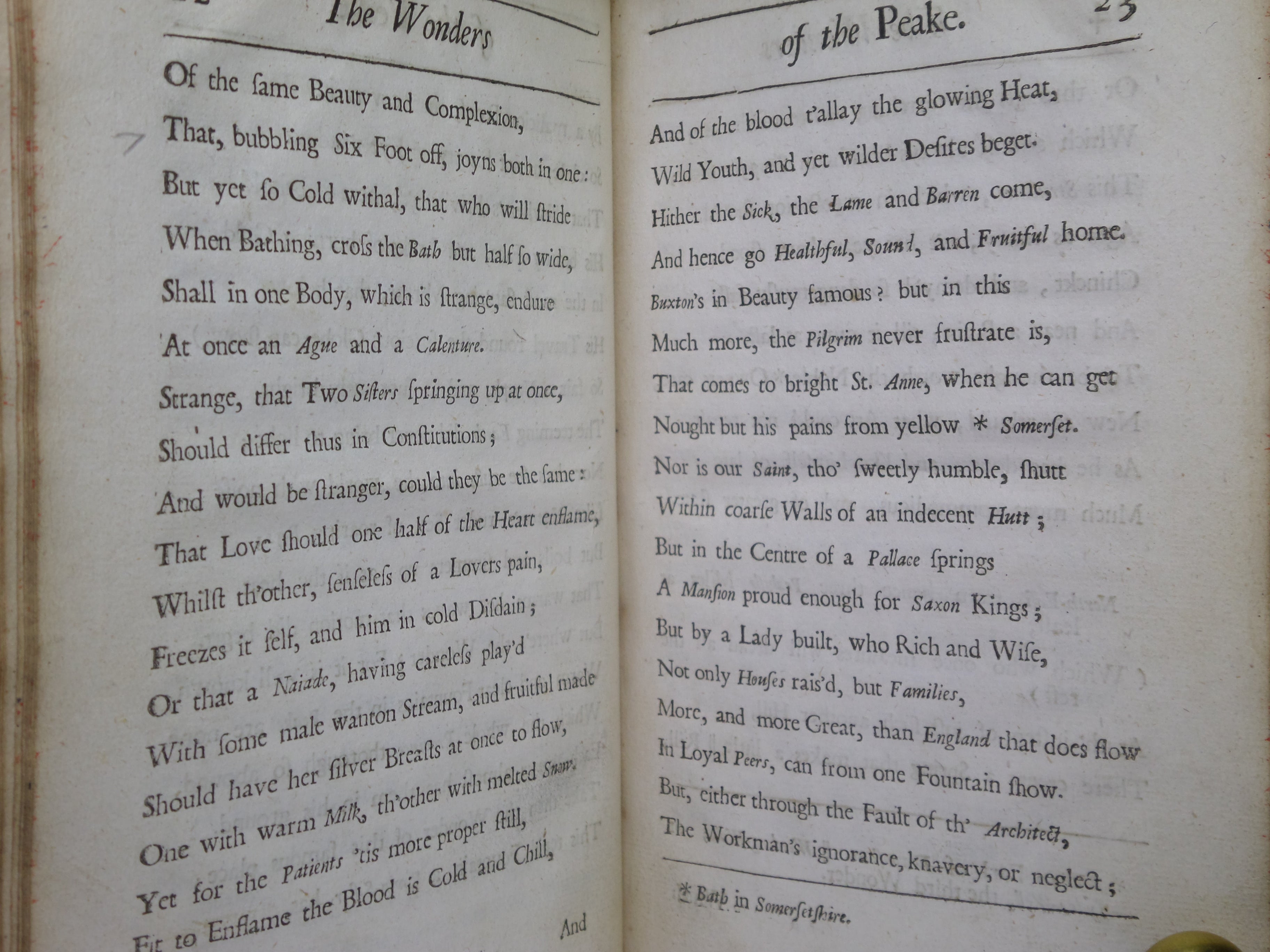 THE WONDERS OF THE PEAKE BY CHARLES COTTON 1683 SECOND EDITION