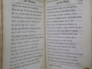 THE WONDERS OF THE PEAKE BY CHARLES COTTON 1683 SECOND EDITION