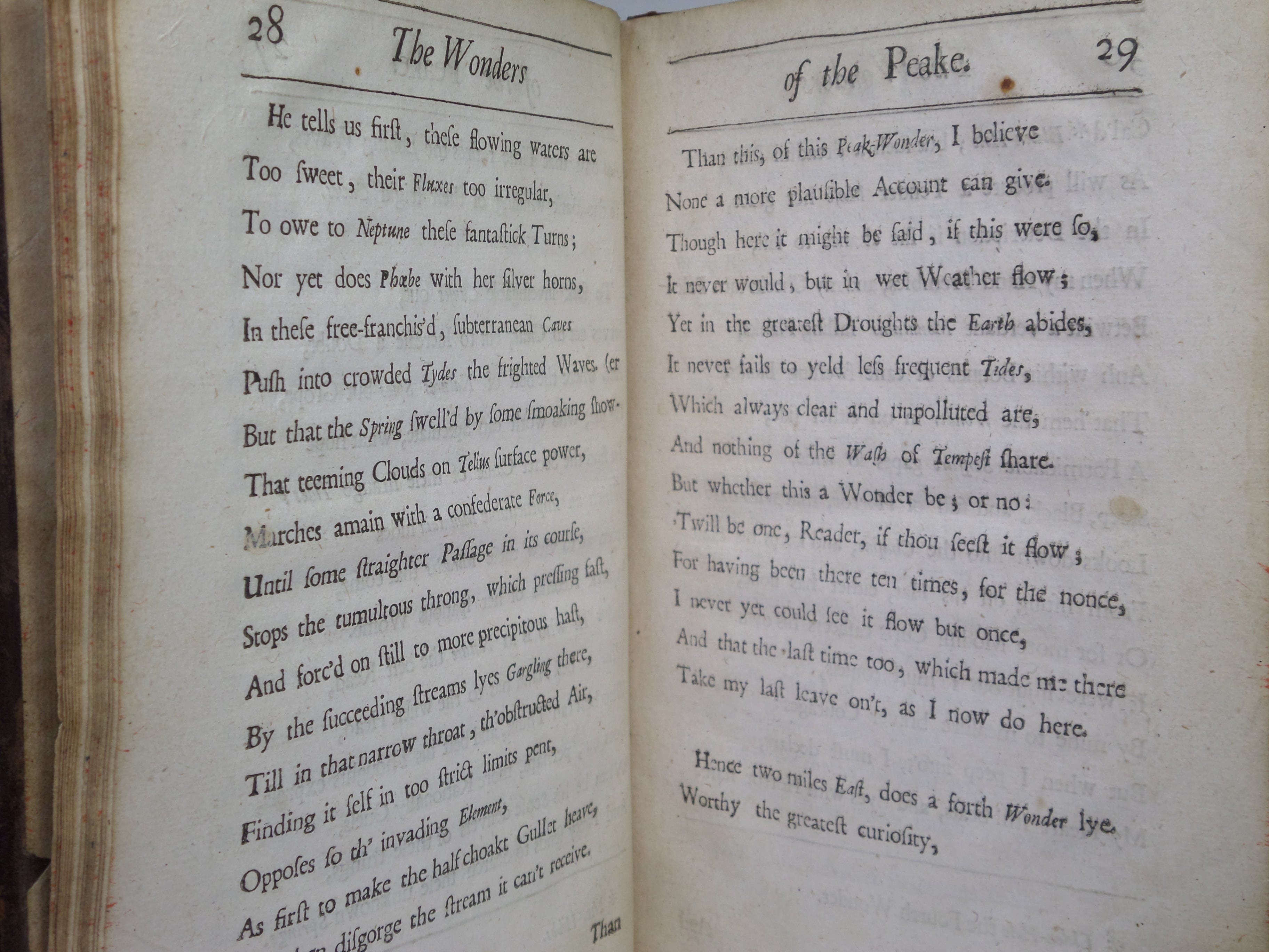 THE WONDERS OF THE PEAKE BY CHARLES COTTON 1683 SECOND EDITION