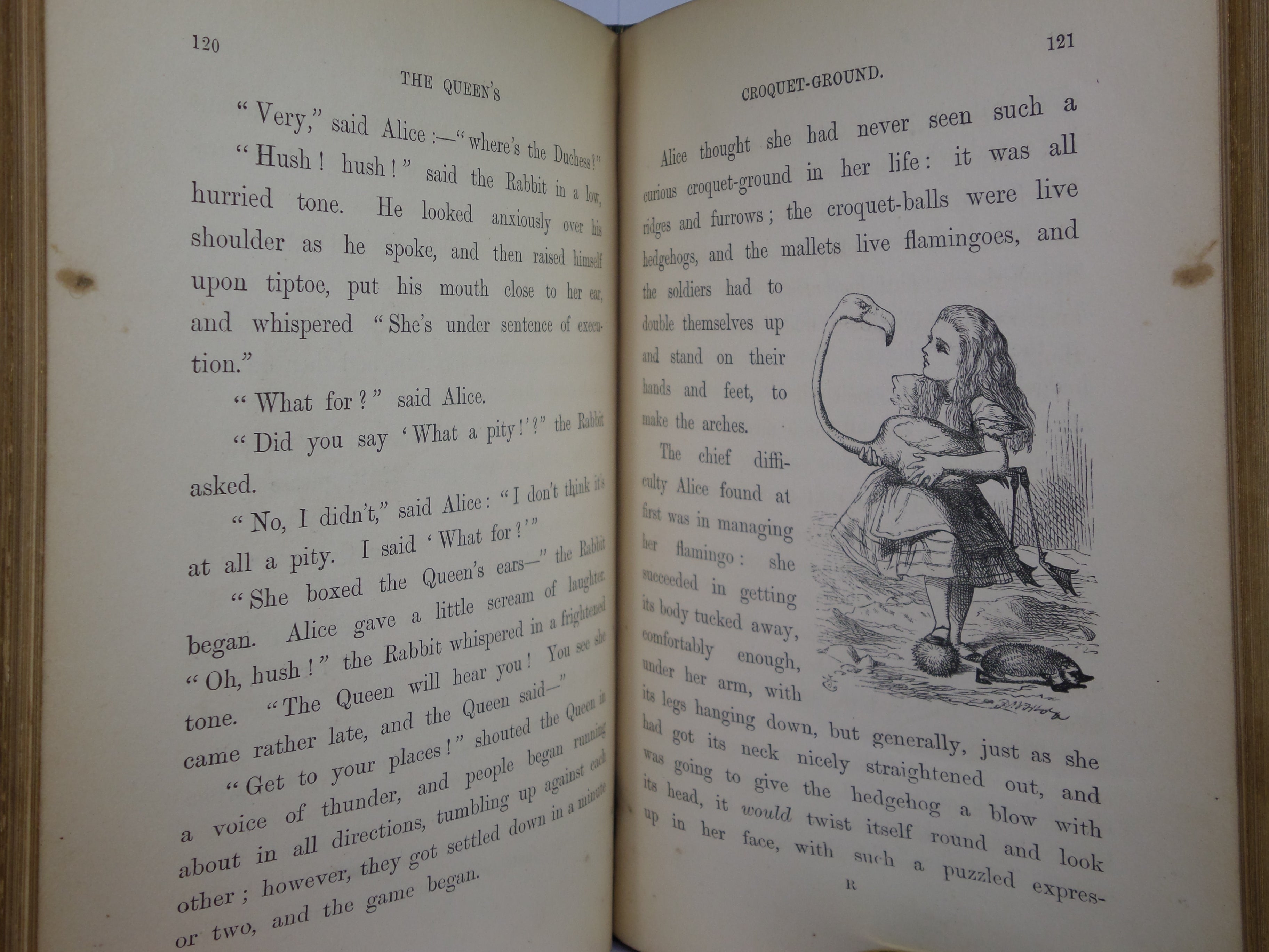 ALICE'S ADVENTURES IN WONDERLAND BY LEWIS CARROLL 1869 SIXTH EDITION FINELY BOUND BY ZAEHNSDORF