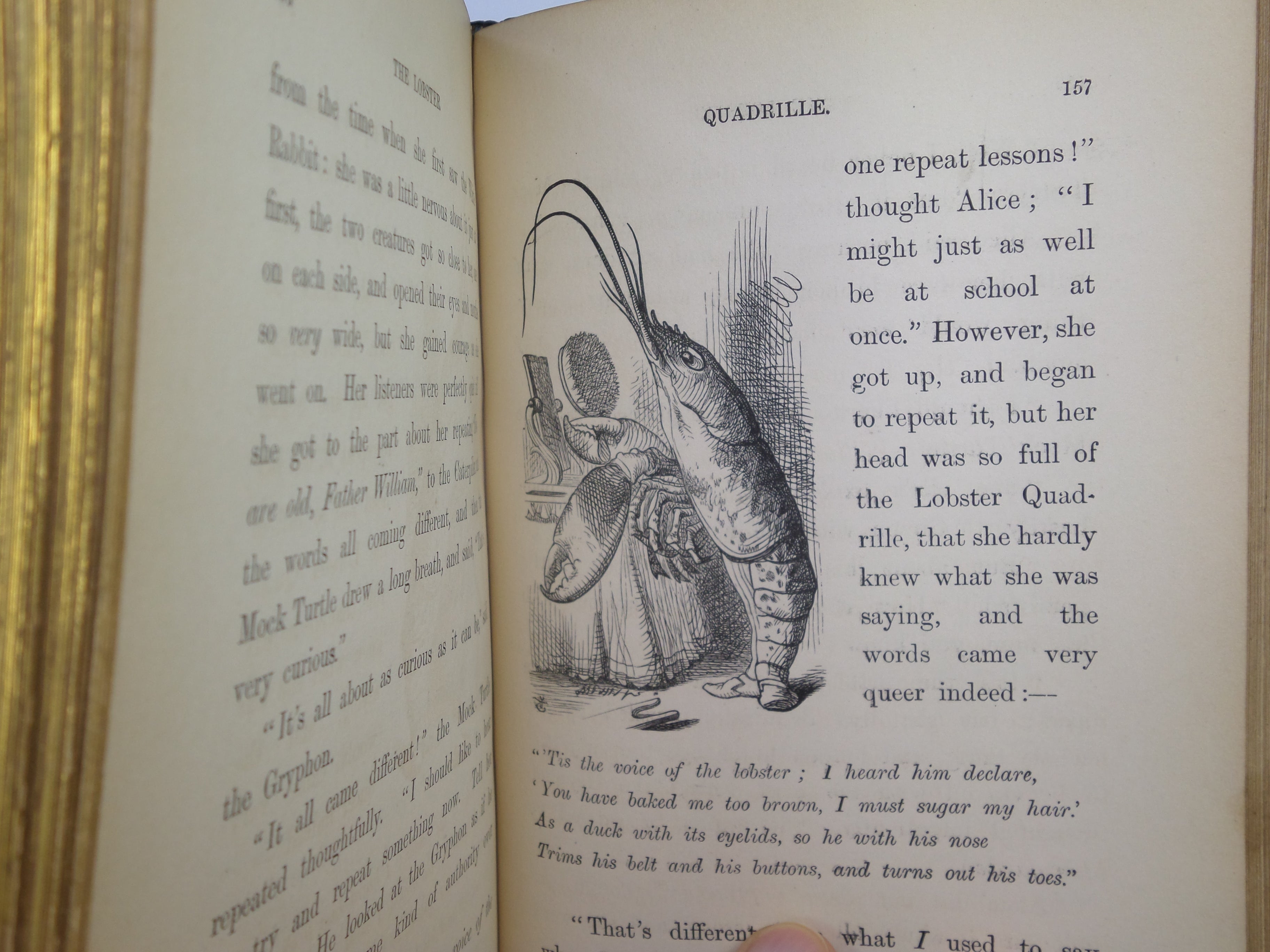 ALICE'S ADVENTURES IN WONDERLAND BY LEWIS CARROLL 1869 SIXTH EDITION FINELY BOUND BY ZAEHNSDORF