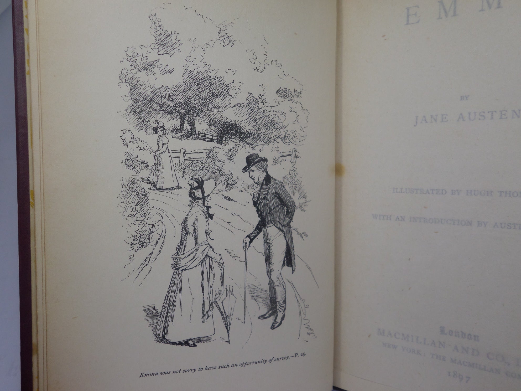 EMMA BY JANE AUSTEN 1897 ILLUSTARTED BY HUGH THOMSON